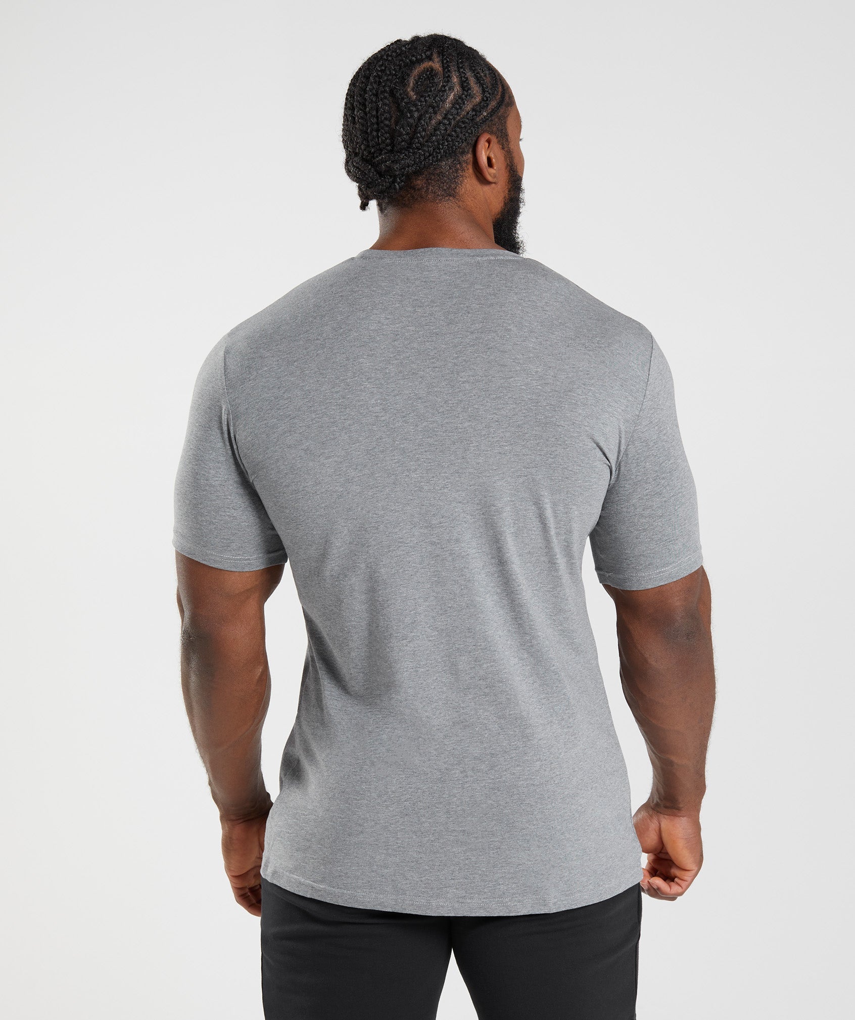 Camiseta Gymshark Essential Hombre Gris | 4637528-SV