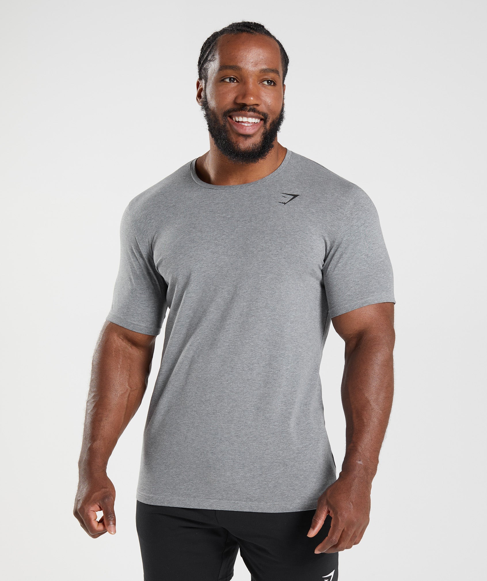 Camiseta Gymshark Essential Hombre Gris | 4637528-SV