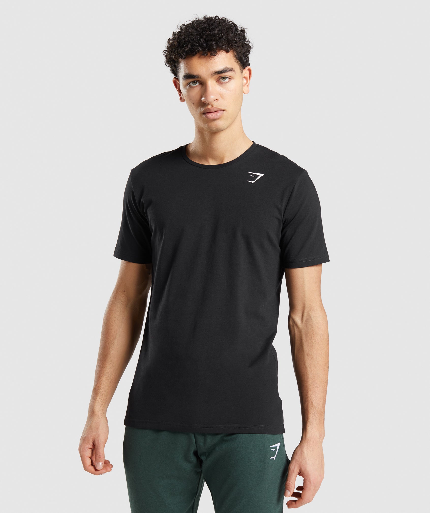 Camiseta Gymshark Essential Hombre Negras | 5103824-QD