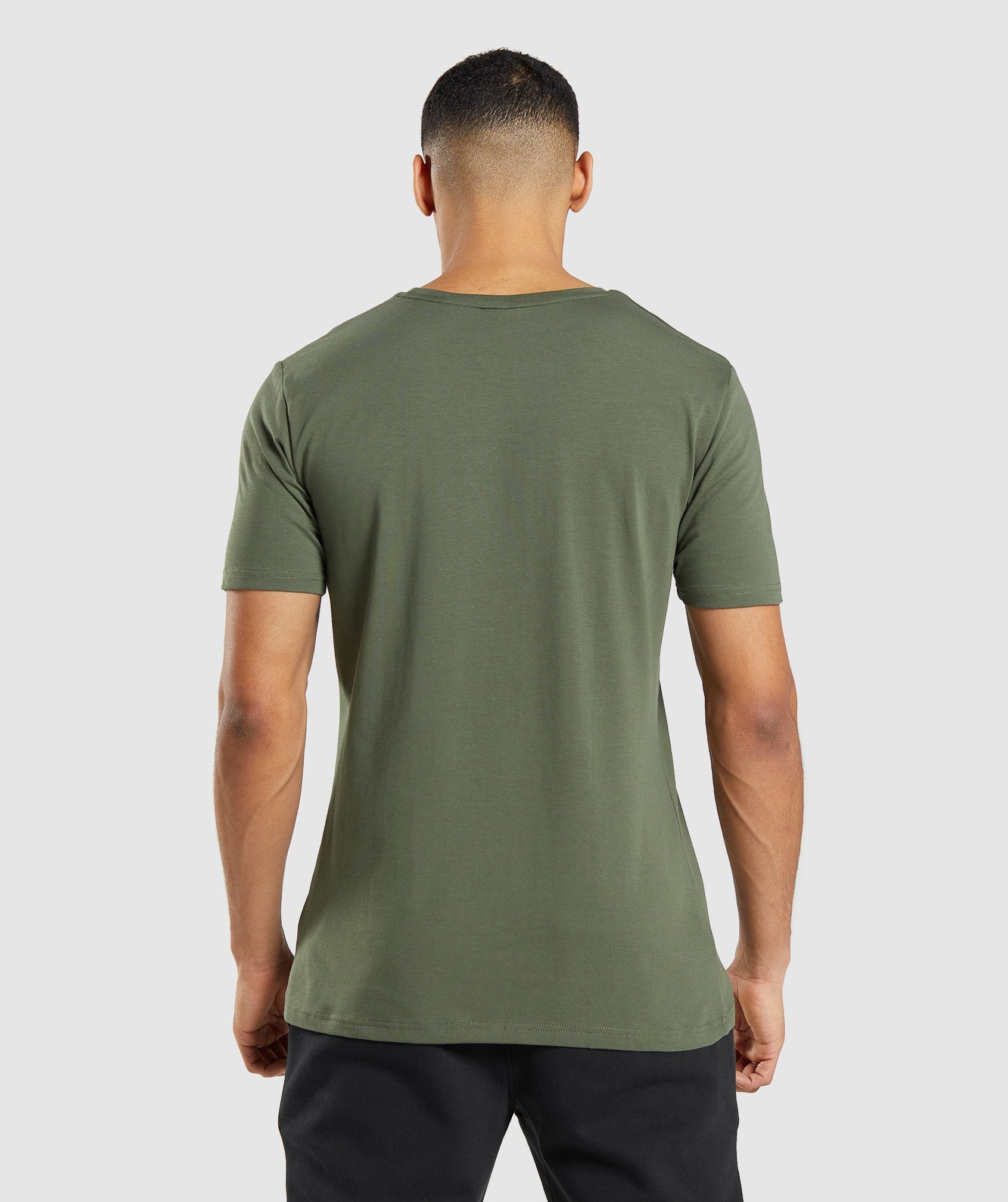 Camiseta Gymshark Essential Hombre Verde Oliva | 5816039-FH