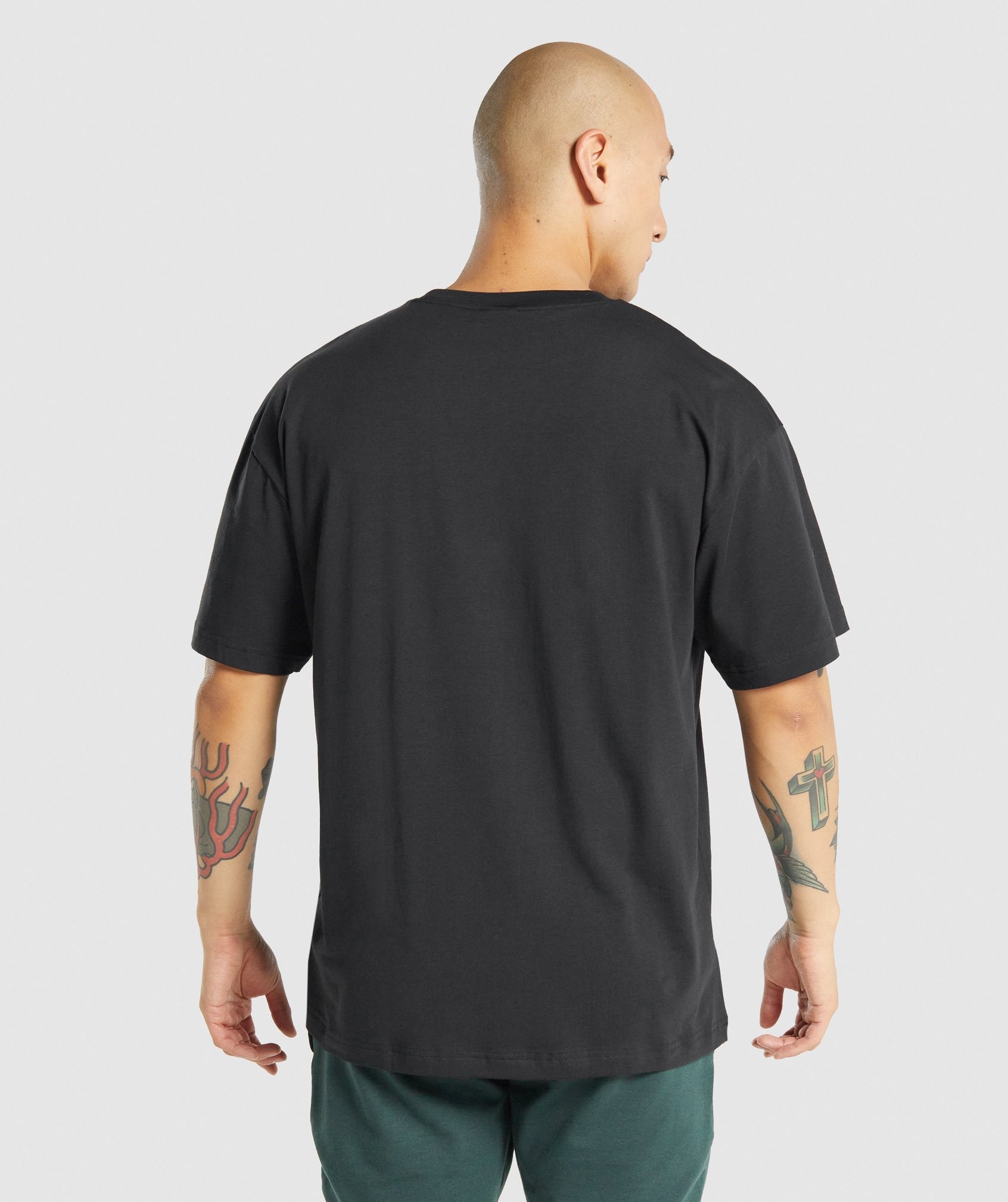 Camiseta Gymshark Essential Oversized Hombre Negras | 2794186-EV