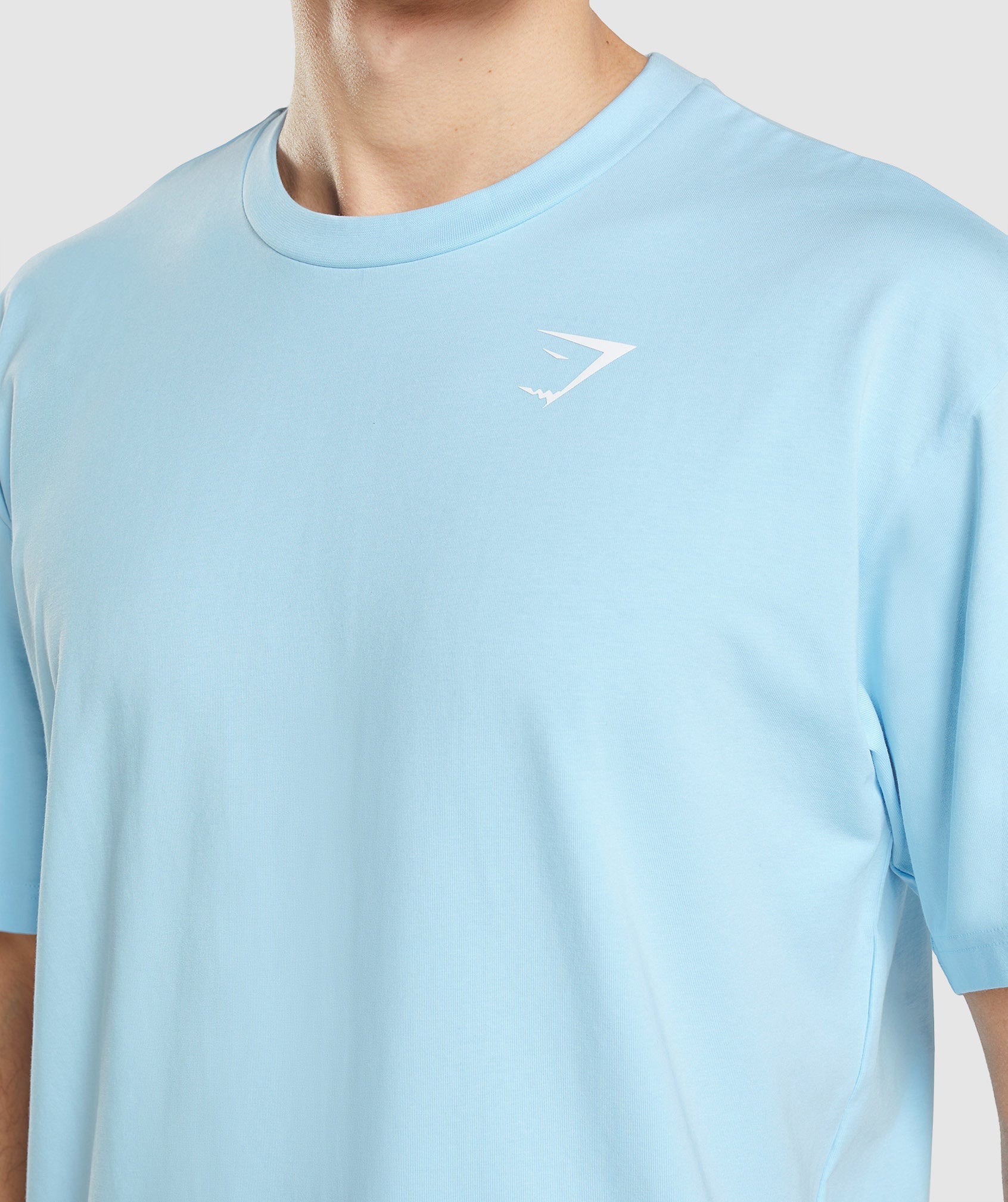 Camiseta Gymshark Essential Oversized Hombre Azules | 4796032-VY