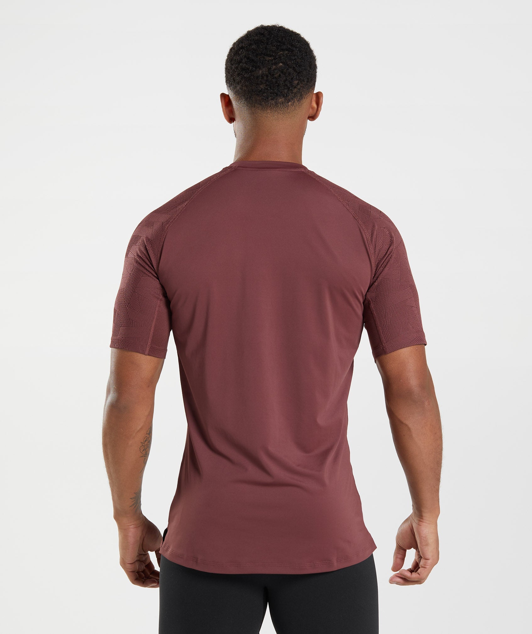 Camiseta Gymshark Form Hombre Rosas Marrones | 8740639-KV