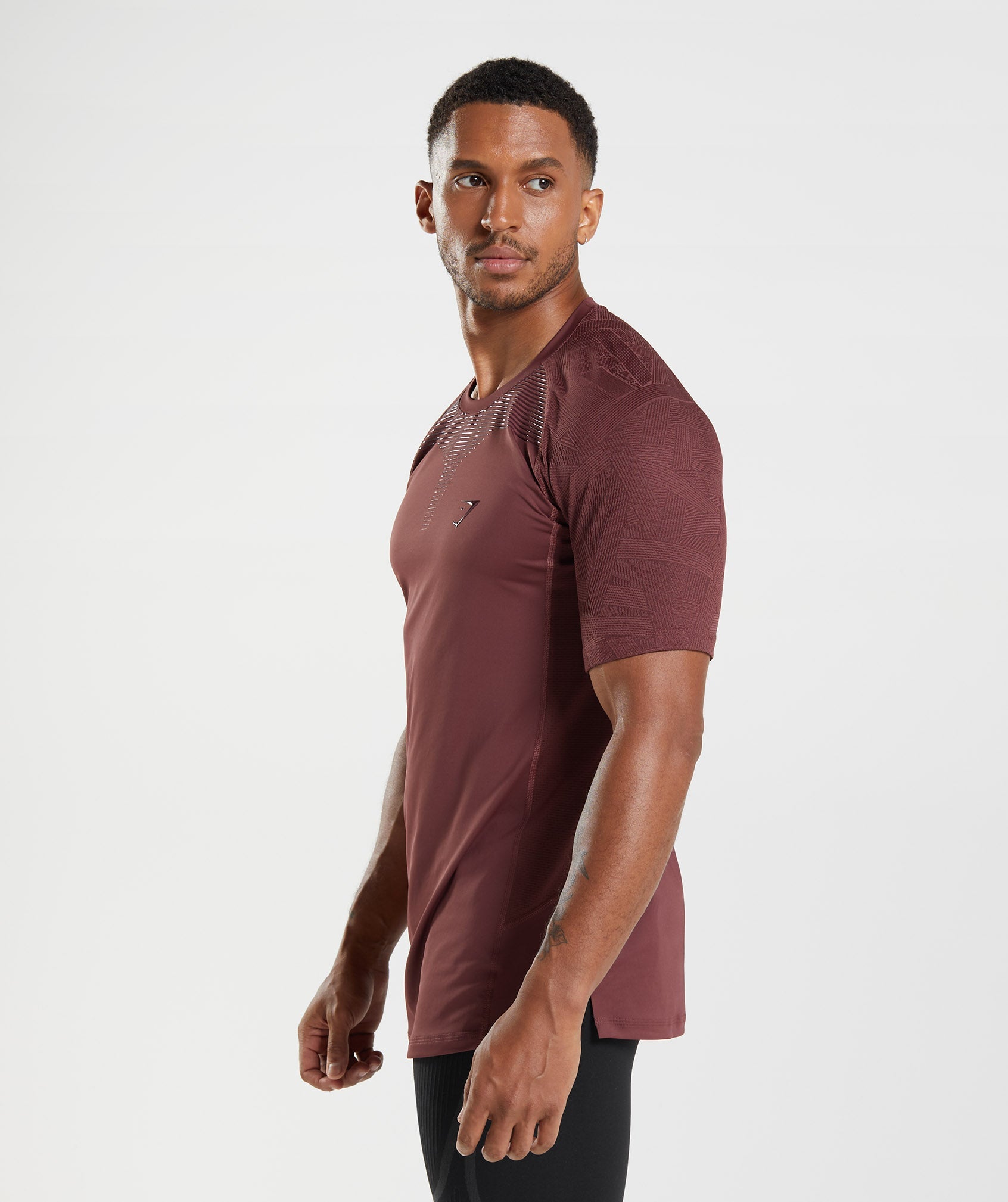 Camiseta Gymshark Form Hombre Rosas Marrones | 8740639-KV