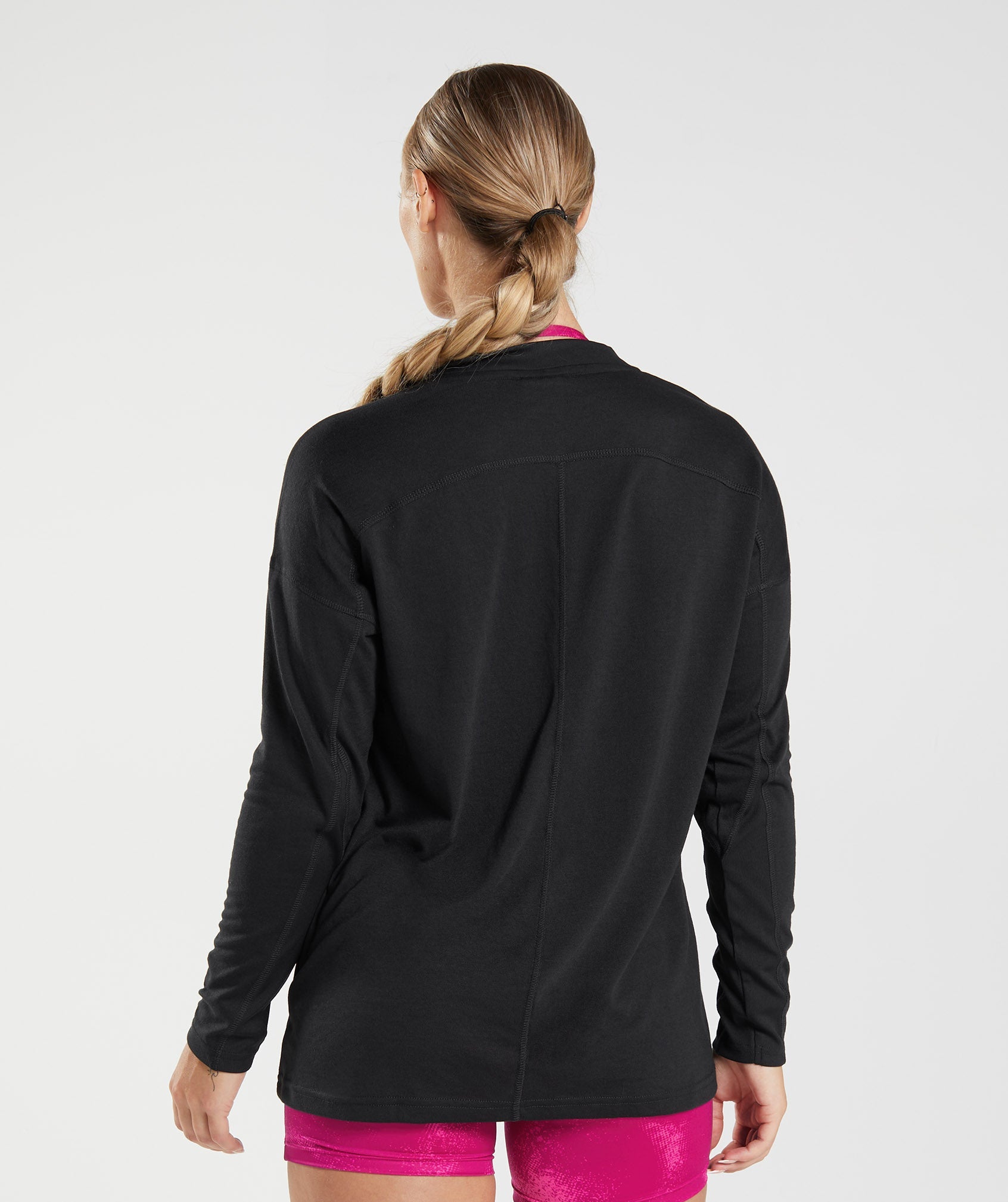 Camiseta Gymshark GS Power Long Sleeve Mujer Negras | 0154328-YJ