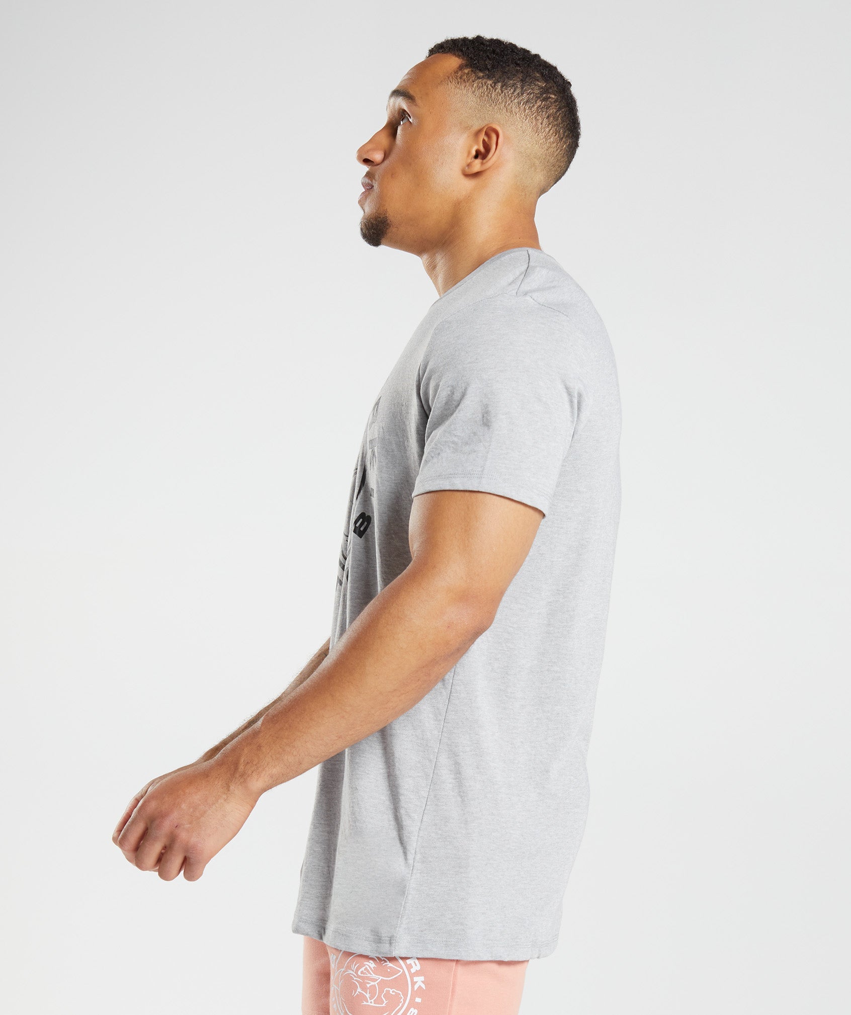 Camiseta Gymshark Legacy Hombre Gris Claro | 2671954-IO