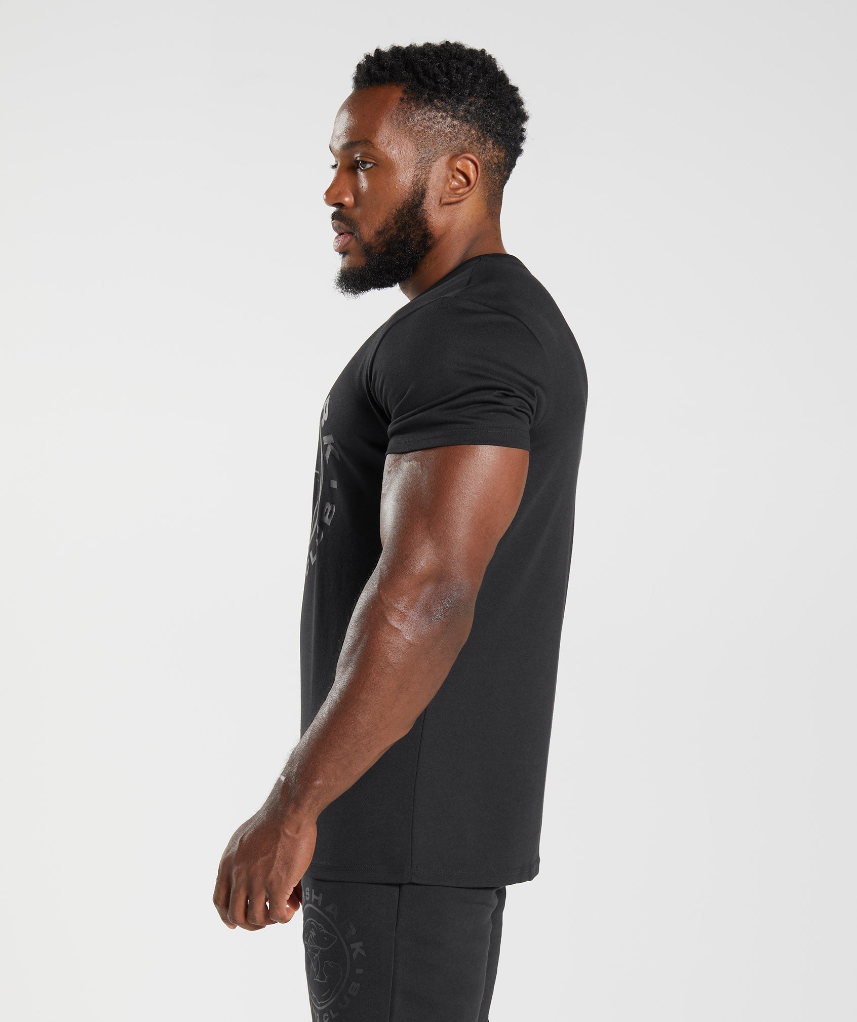 Camiseta Gymshark Legacy Hombre Negras | 7924015-ED