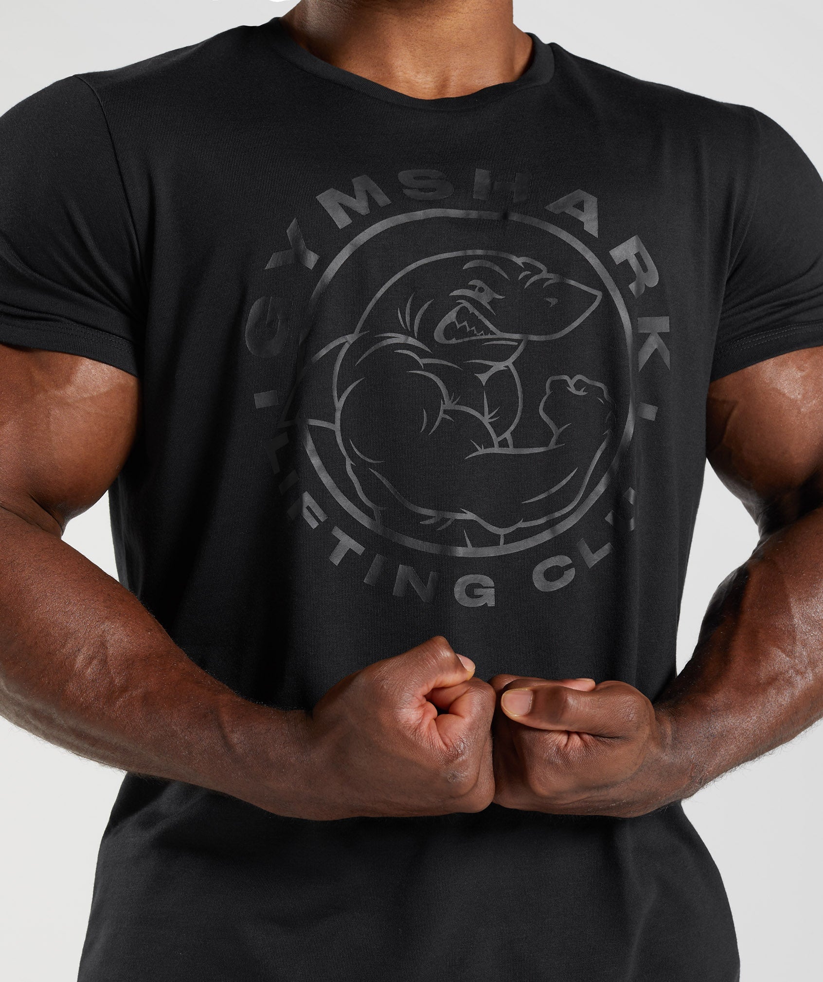 Camiseta Gymshark Legacy Hombre Negras | 7924015-ED