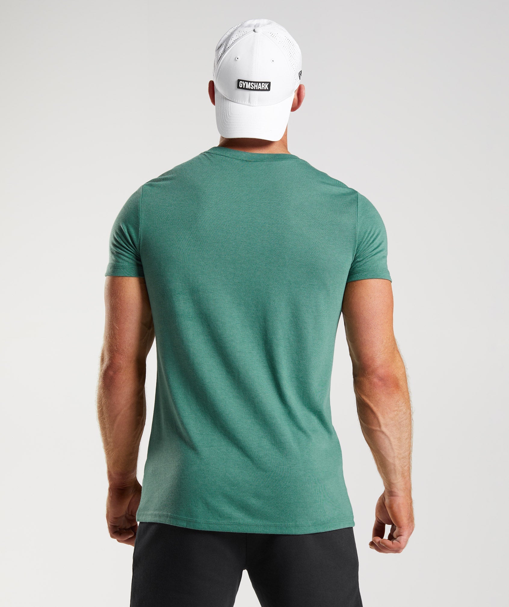 Camiseta Gymshark Legacy Hombre Verde | 4652301-QE