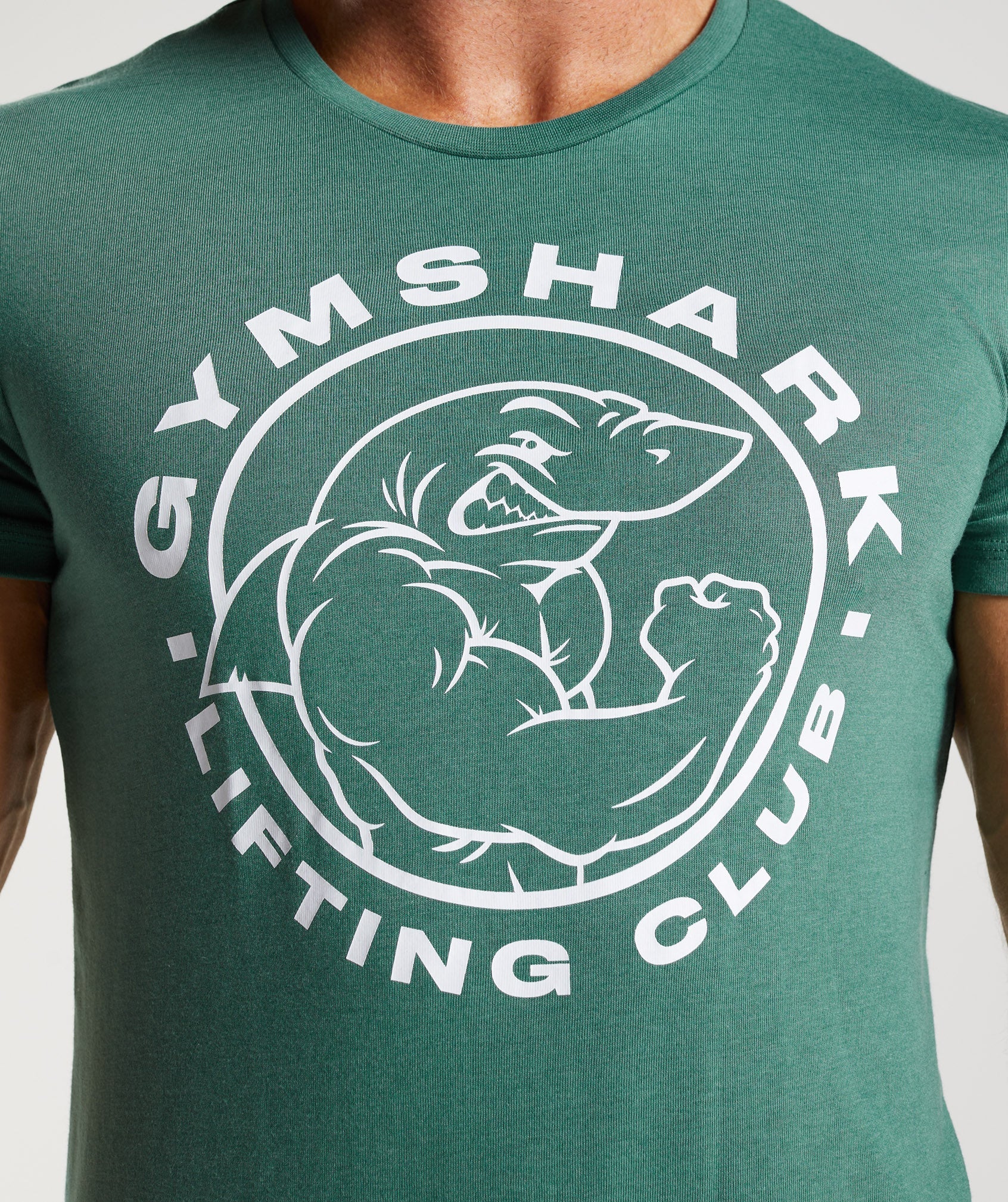 Camiseta Gymshark Legacy Hombre Verde | 4652301-QE