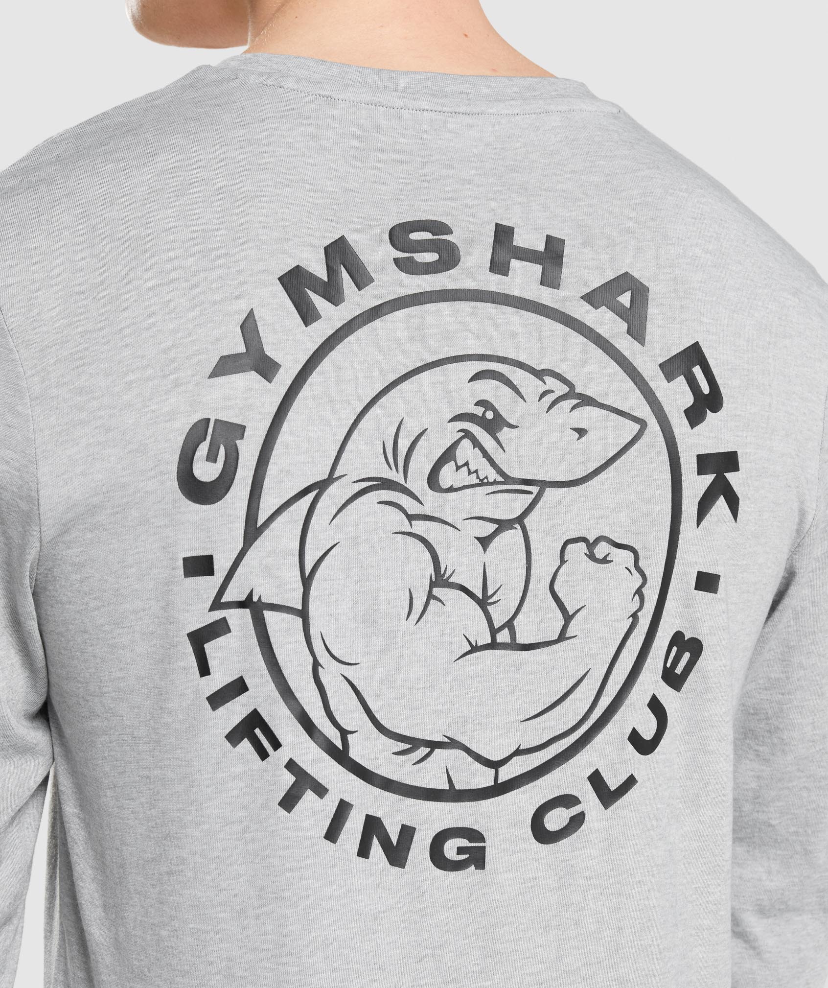 Camiseta Gymshark Legacy Long Sleeve Hombre Gris Claro | 2569183-CG