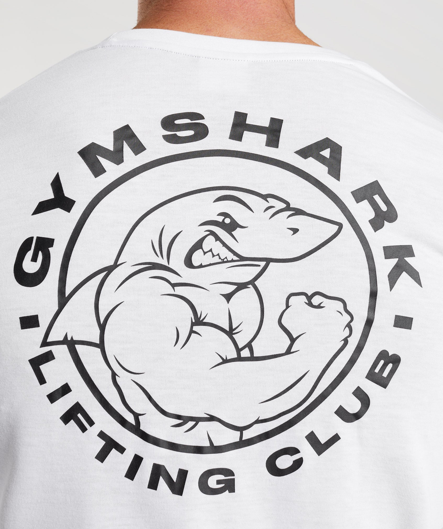 Camiseta Gymshark Legacy Long Sleeve Hombre Blancas | 7185249-QM