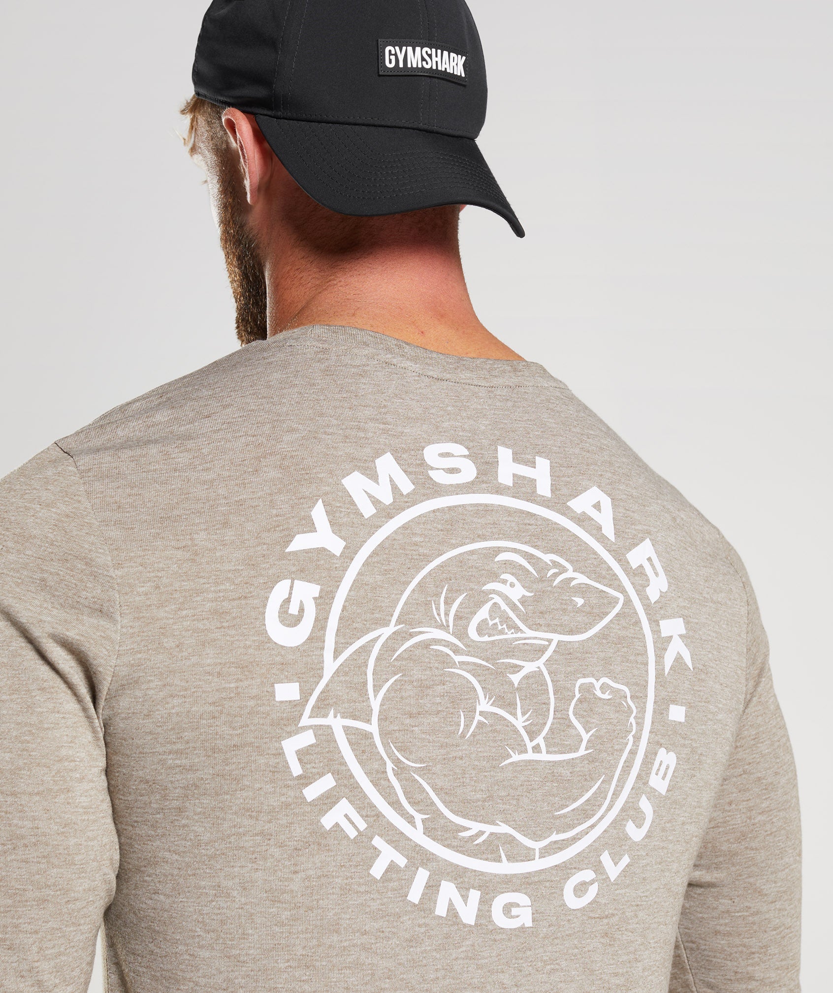 Camiseta Gymshark Legacy Long Sleeve Hombre Gris | 7293648-TP