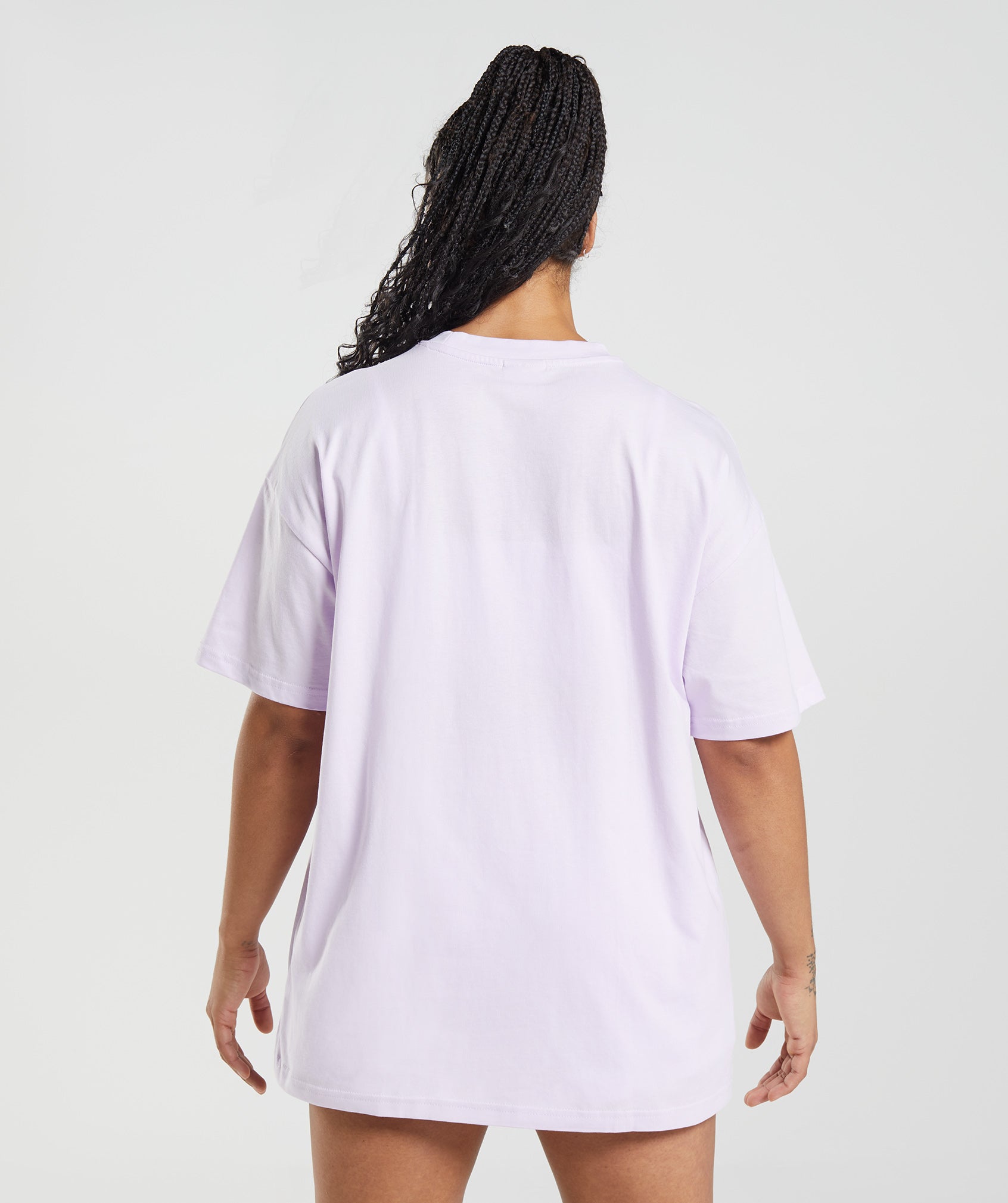 Camiseta Gymshark Legacy Oversized Mujer Moradas | 5268073-WH