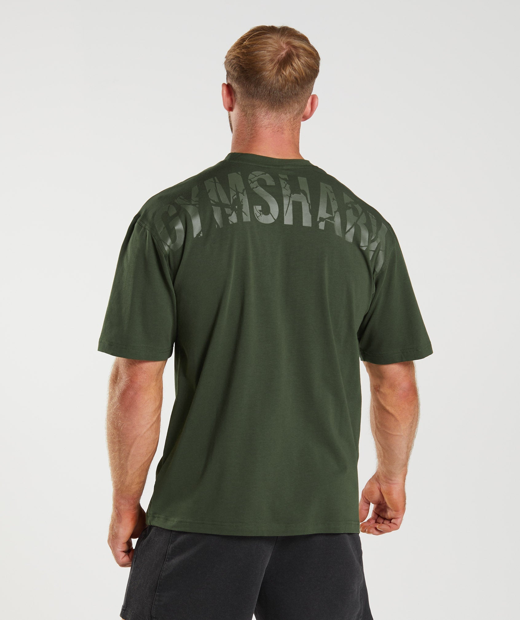 Camiseta Gymshark Power Hombre Verde Oliva | 2361859-DT