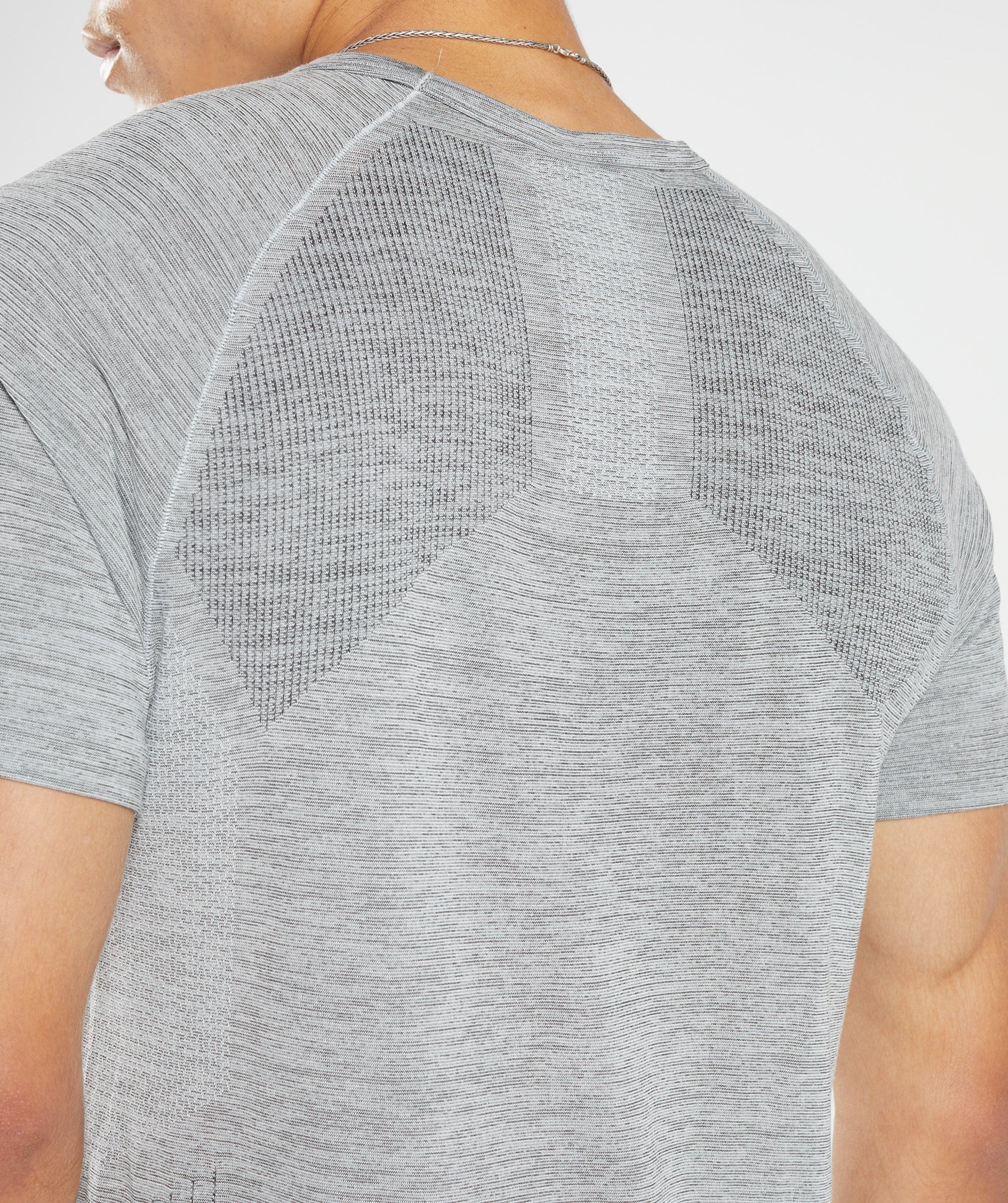 Camiseta Gymshark Retake Seamless Hombre Gris Claro | 4720619-KT