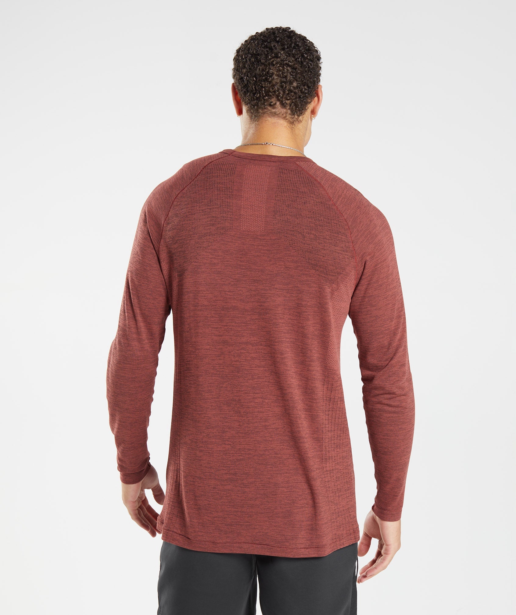 Camiseta Gymshark Retake Seamless Long Sleeve Hombre Rosas | 6702389-OK