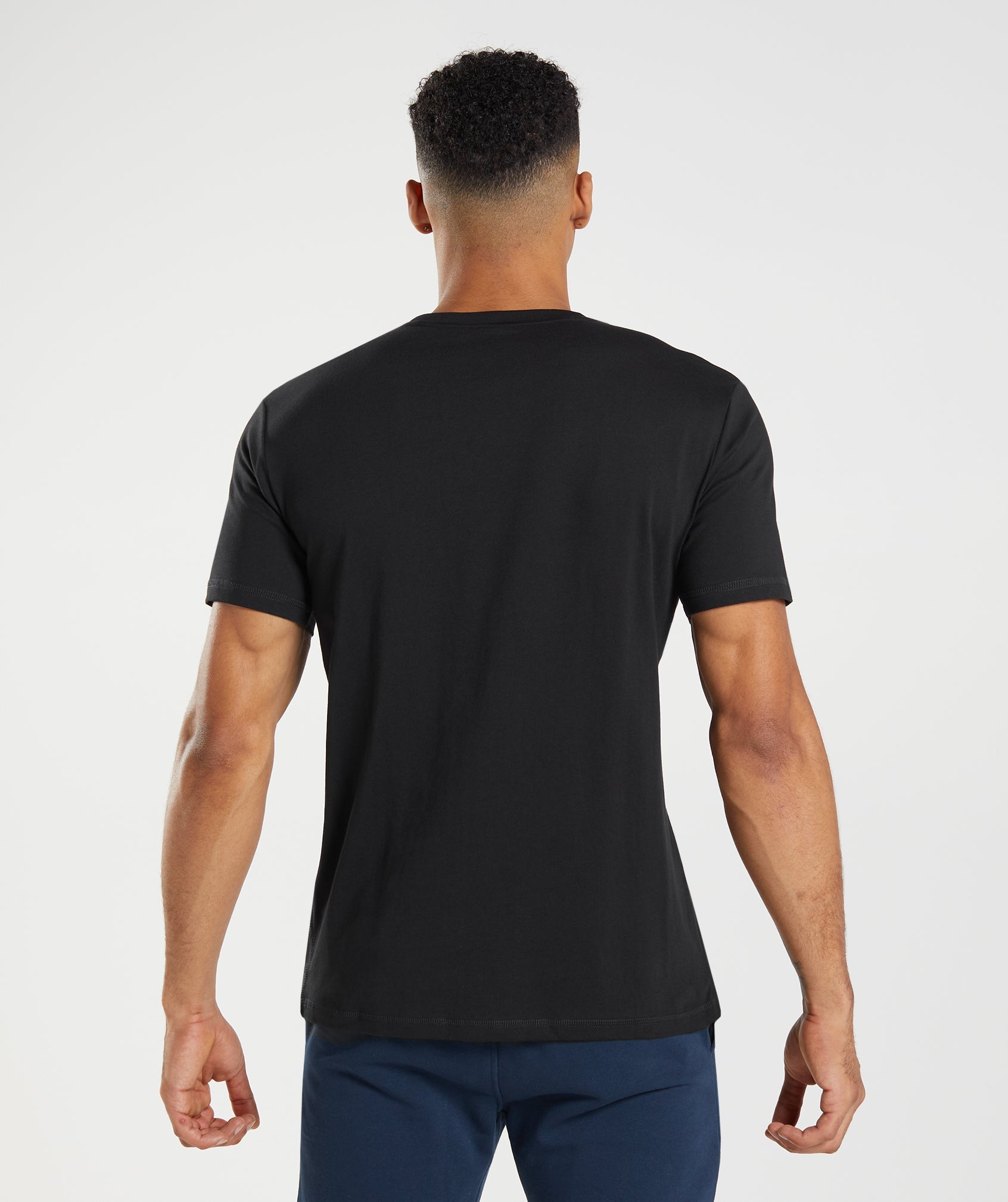 Camiseta Gymshark Sharkhead Infill Hombre Negras | 3198574-IE