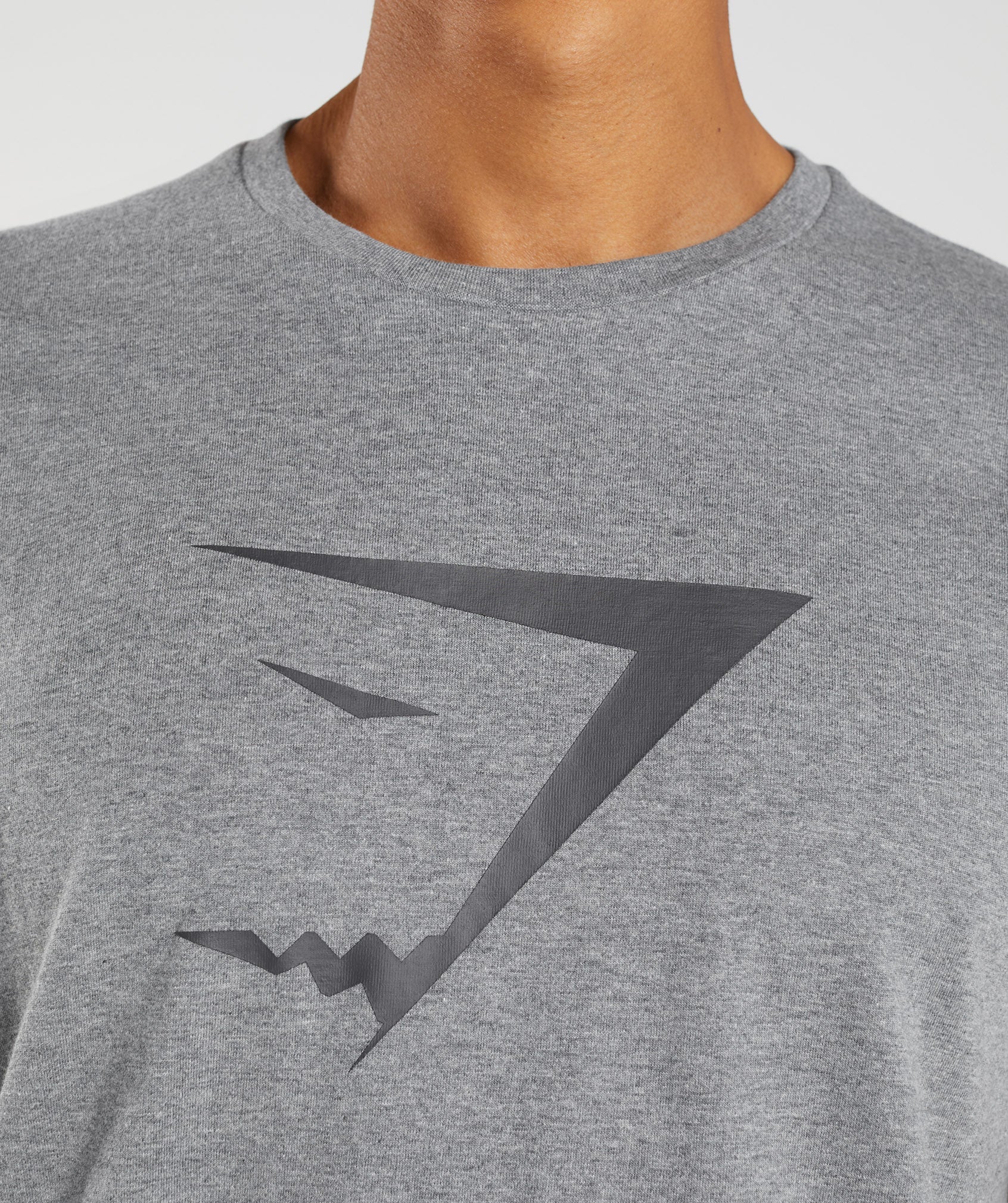 Camiseta Gymshark Sharkhead Infill Hombre Gris | 4098527-JQ