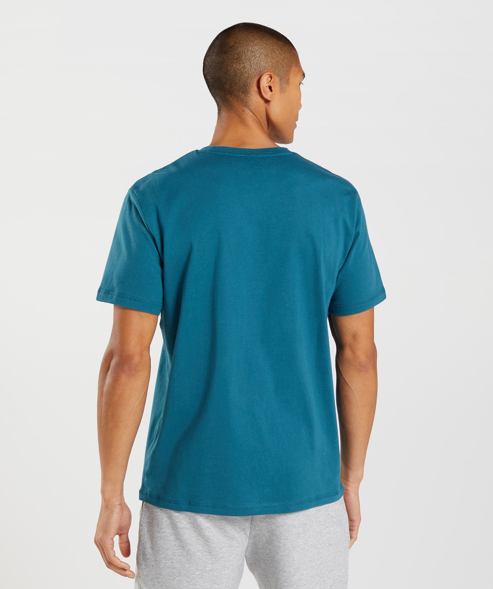 Camiseta Gymshark Sharkhead Infill Hombre Azules | 7856149-NI