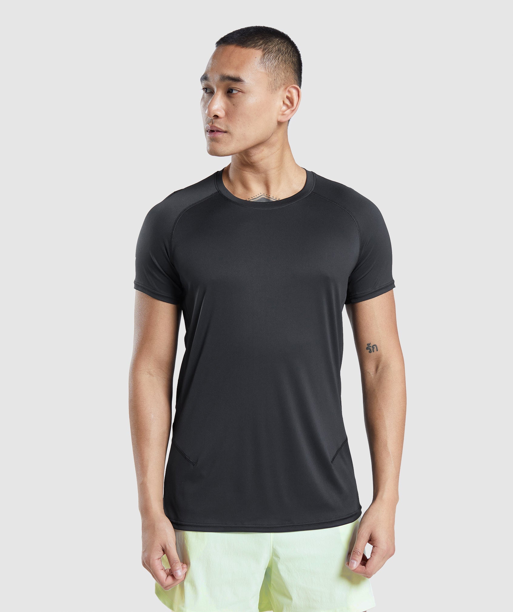 Camiseta Gymshark Speed Evolve Hombre Negras | 8091567-ET