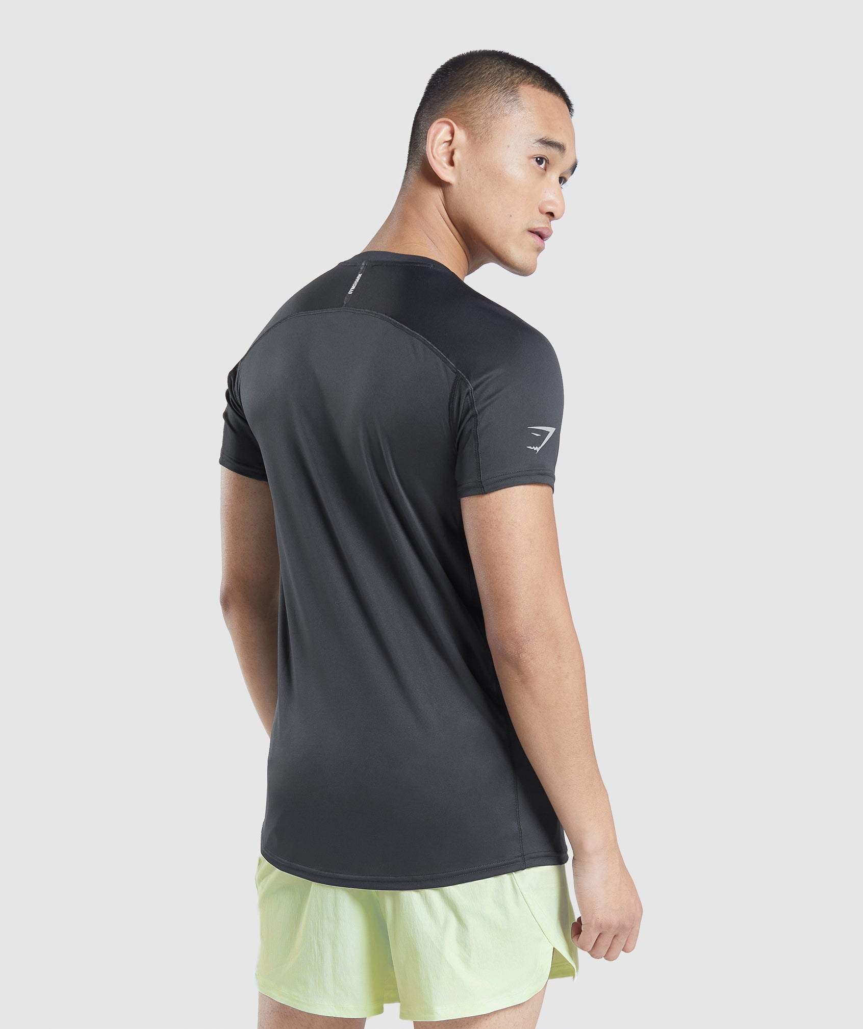 Camiseta Gymshark Speed Evolve Hombre Negras | 8091567-ET