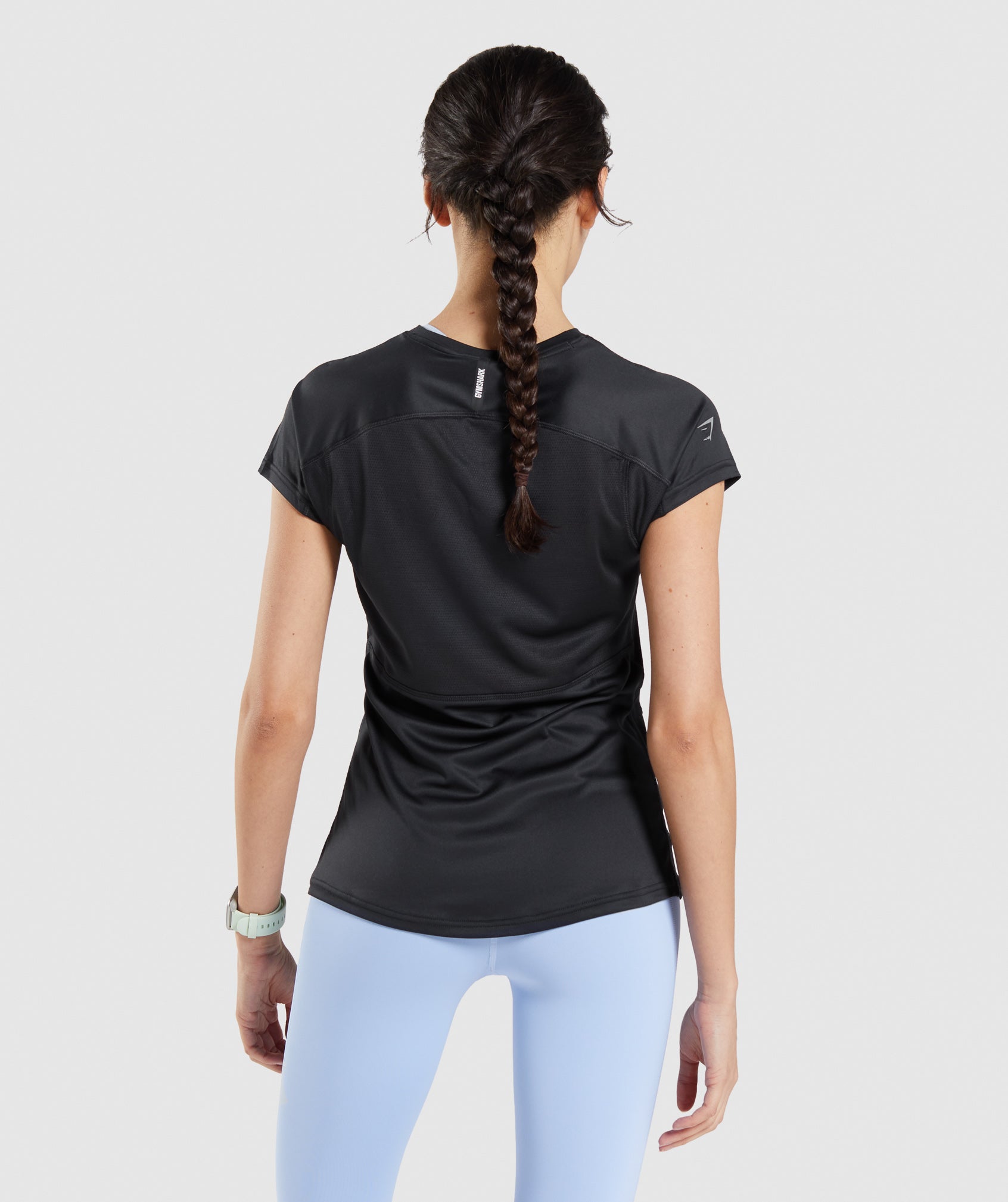 Camiseta Gymshark Speed Mujer Negras | 3507219-VU