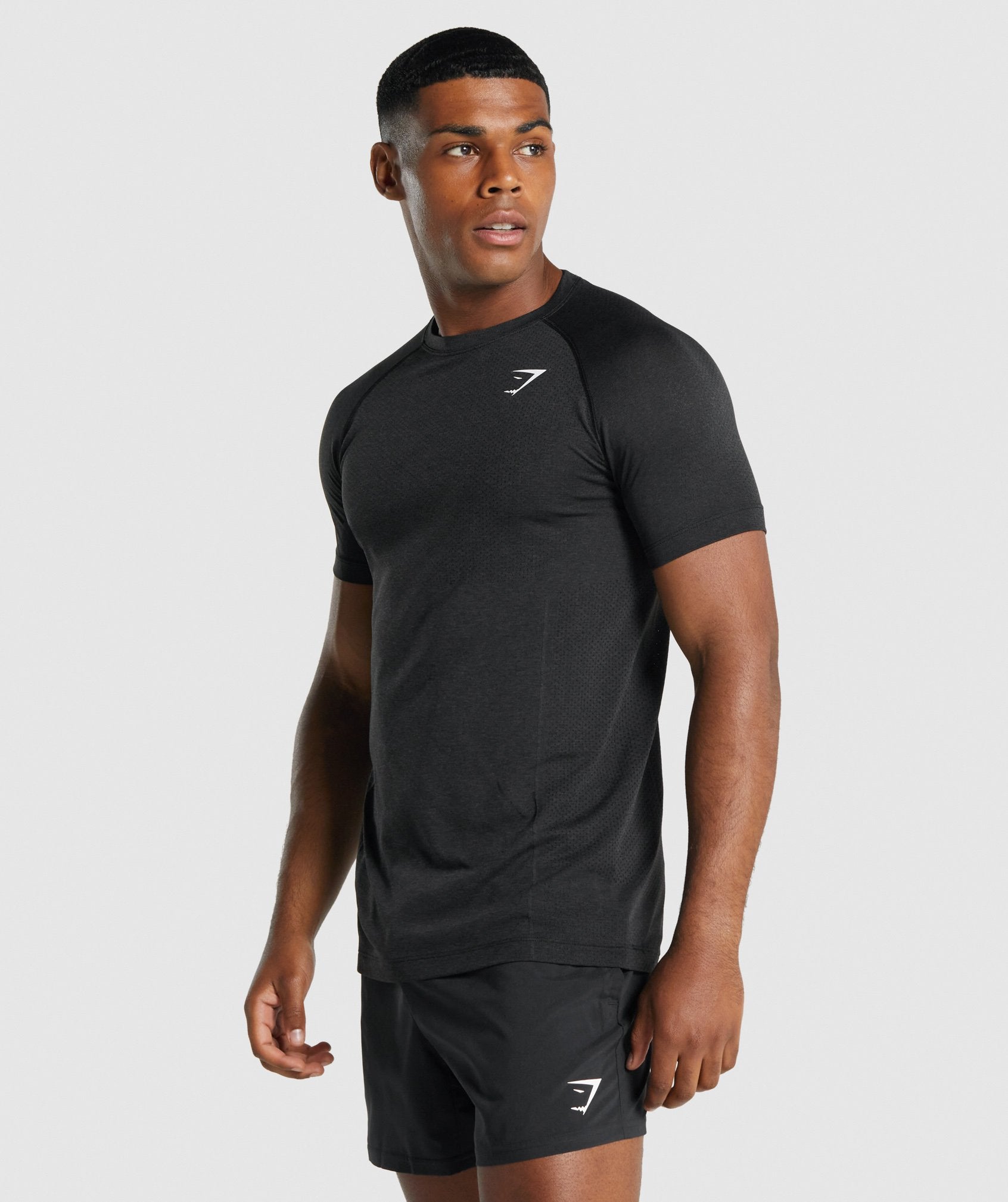 Camiseta Gymshark Vital Light seamless Hombre Negras | 3784260-RO