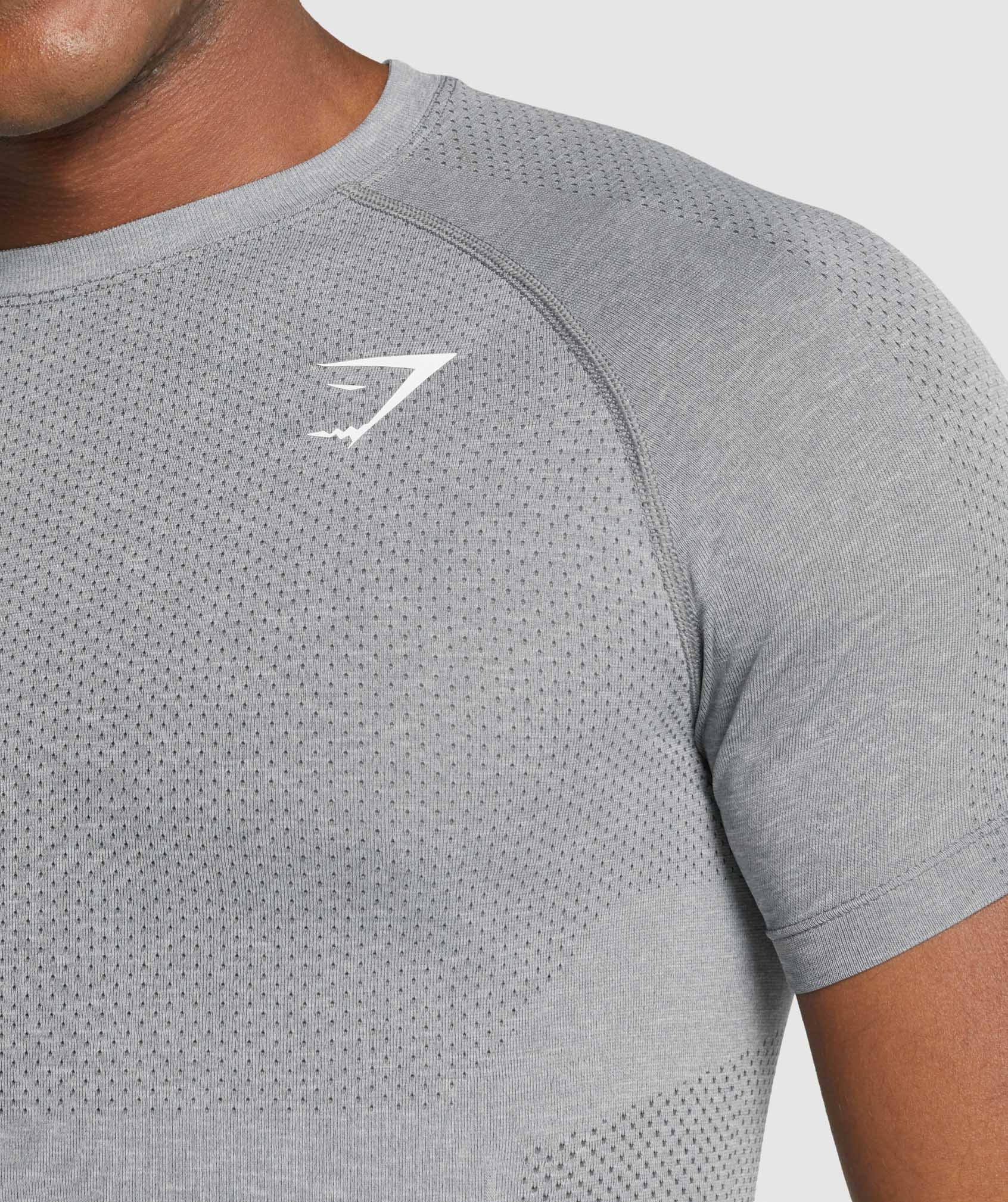 Camiseta Gymshark Vital Light seamless Hombre Gris | 6018542-LO