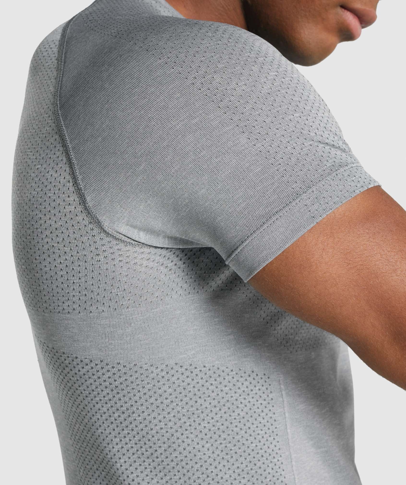 Camiseta Gymshark Vital Light seamless Hombre Gris | 6018542-LO