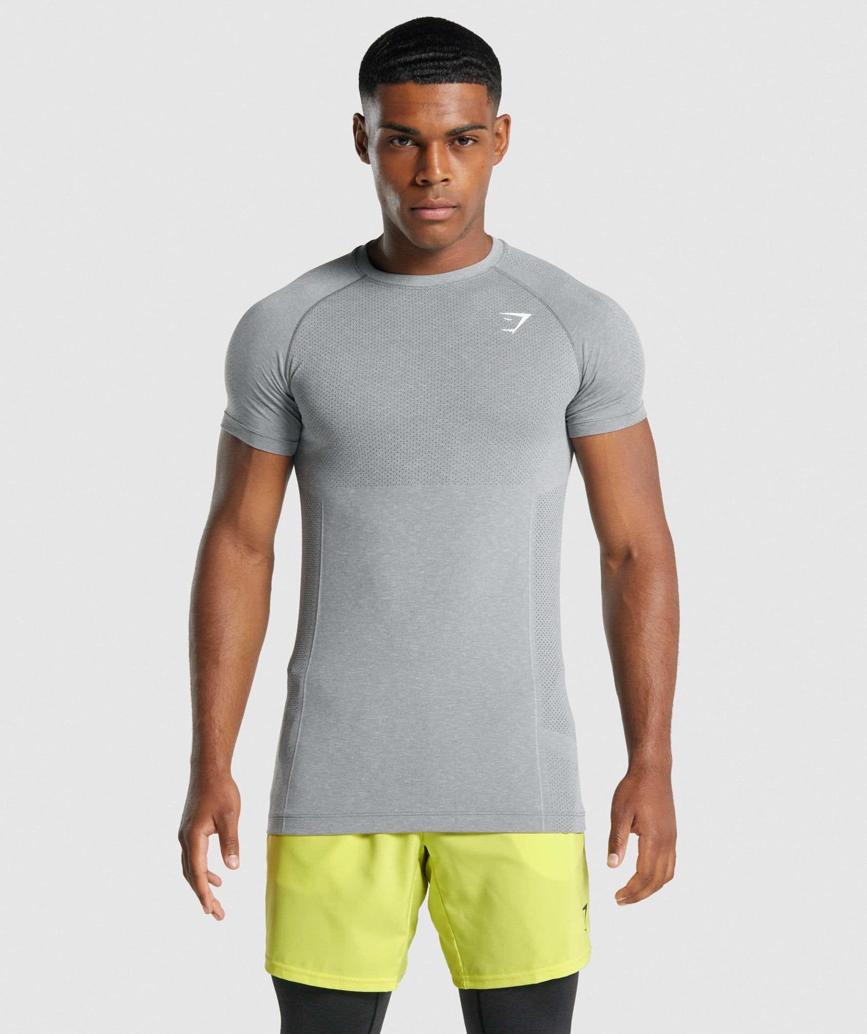 Camiseta Gymshark Vital Light seamless Hombre Gris | 6018542-LO