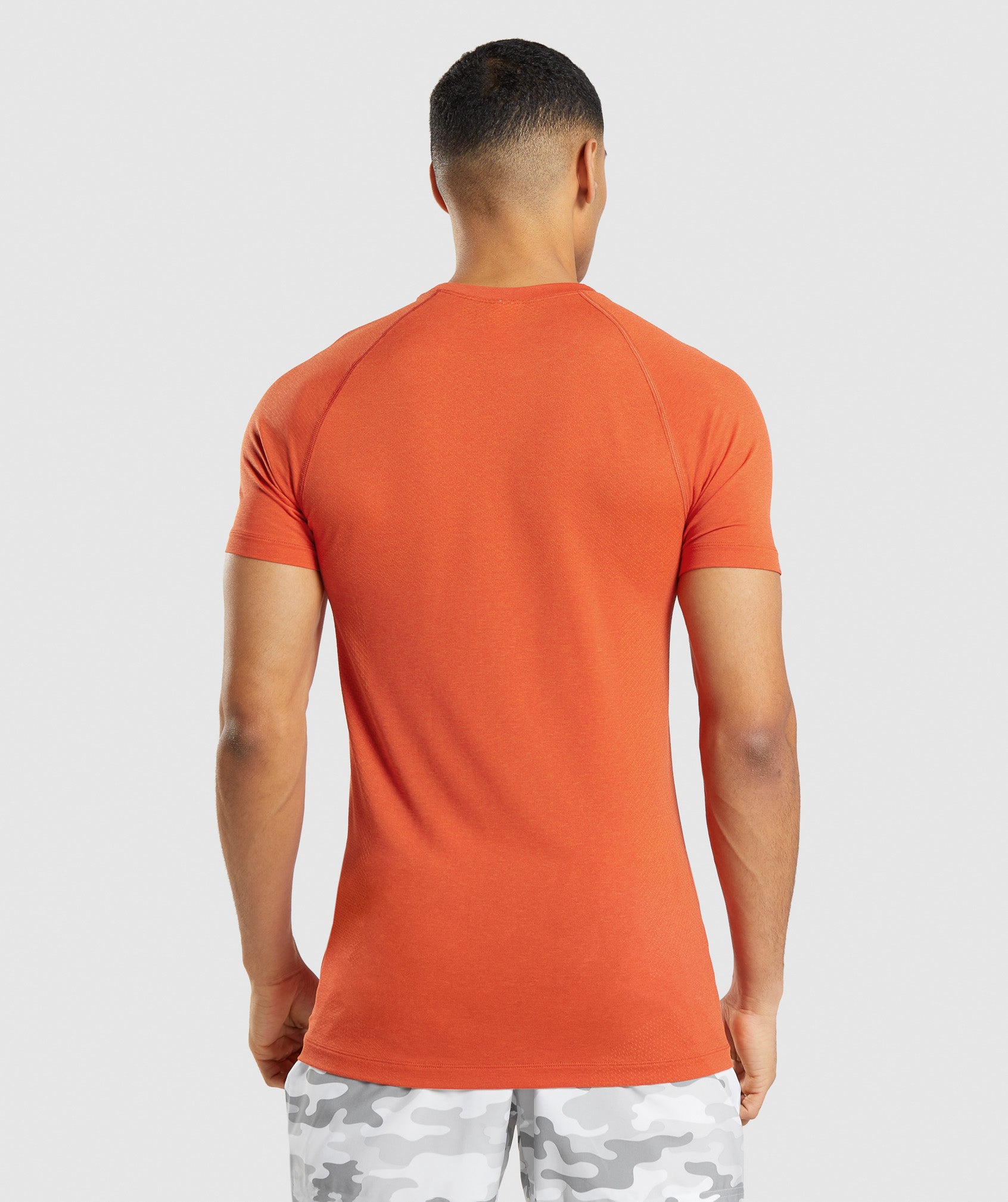 Camiseta Gymshark Vital Light seamless Hombre Naranjas | 6728594-HR