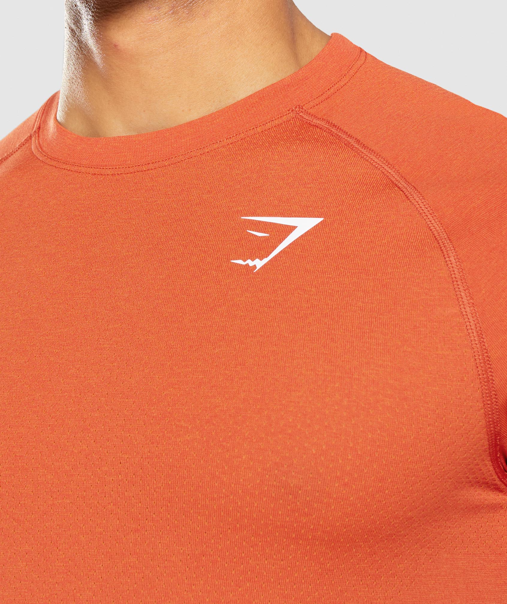 Camiseta Gymshark Vital Light seamless Hombre Naranjas | 6728594-HR