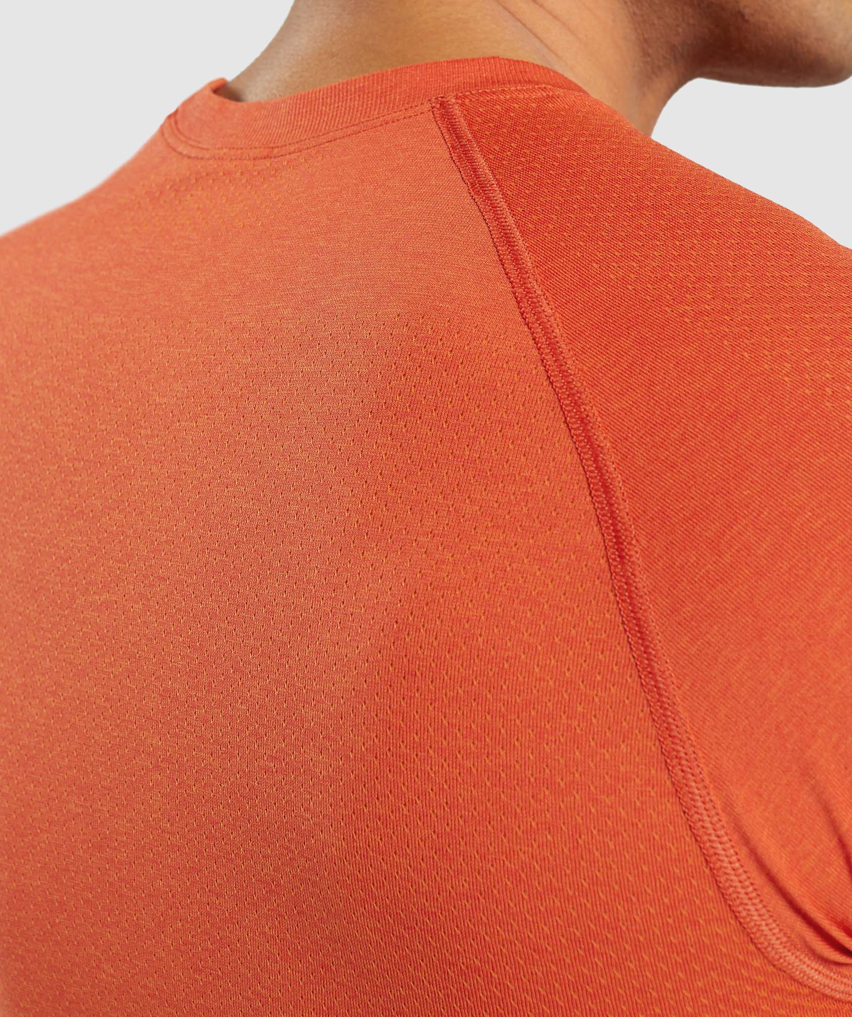 Camiseta Gymshark Vital Light seamless Hombre Naranjas | 6728594-HR