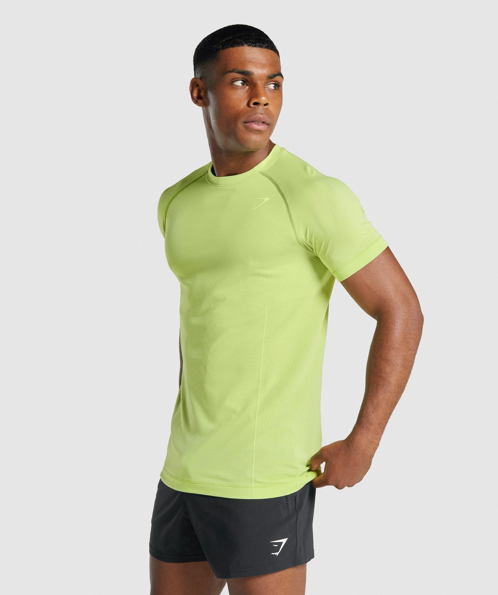 Camiseta Gymshark Vital Light seamless Hombre Amarillo | 7951024-QG