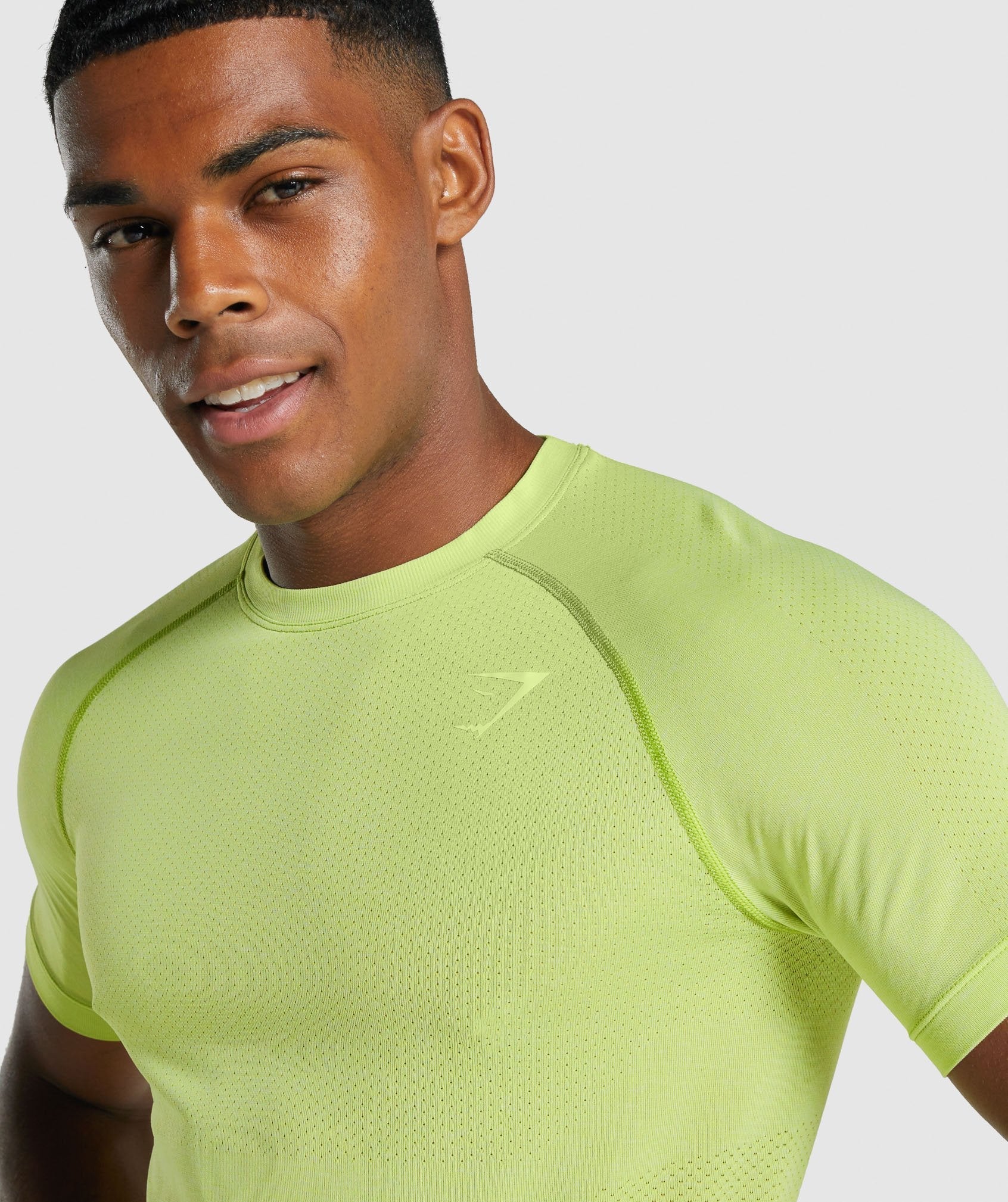 Camiseta Gymshark Vital Light seamless Hombre Amarillo | 7951024-QG