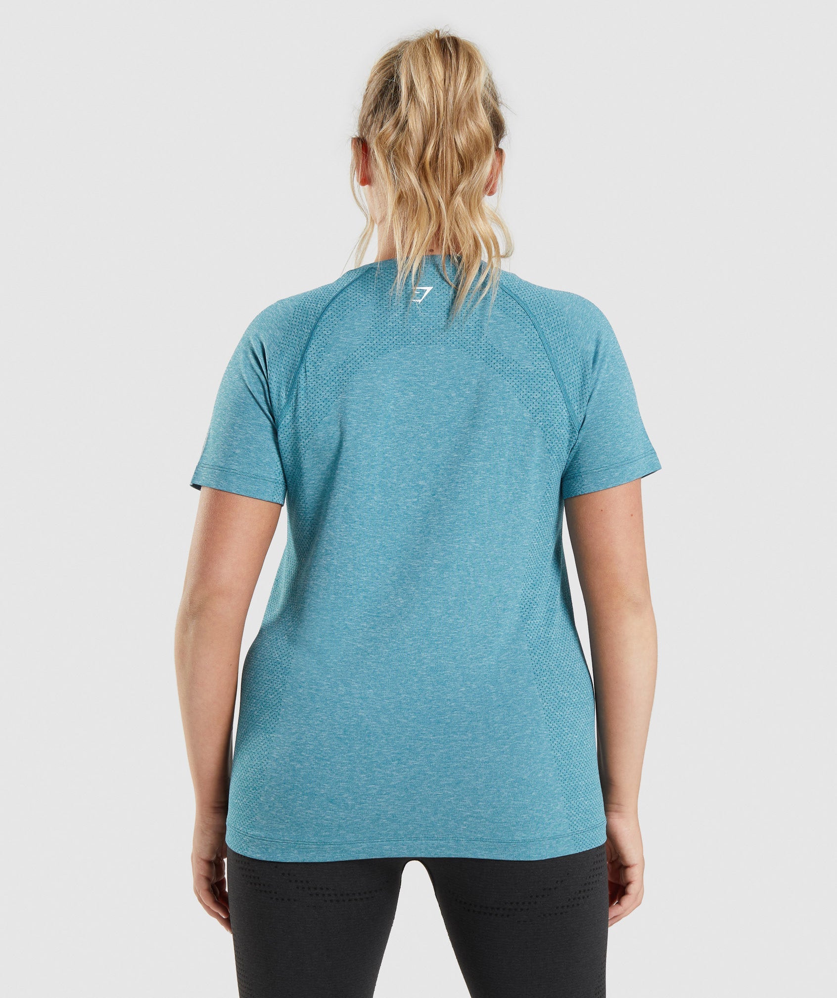 Camiseta Gymshark Vital Seamless 2.0 Light Mujer Turquesa | 7102634-NI