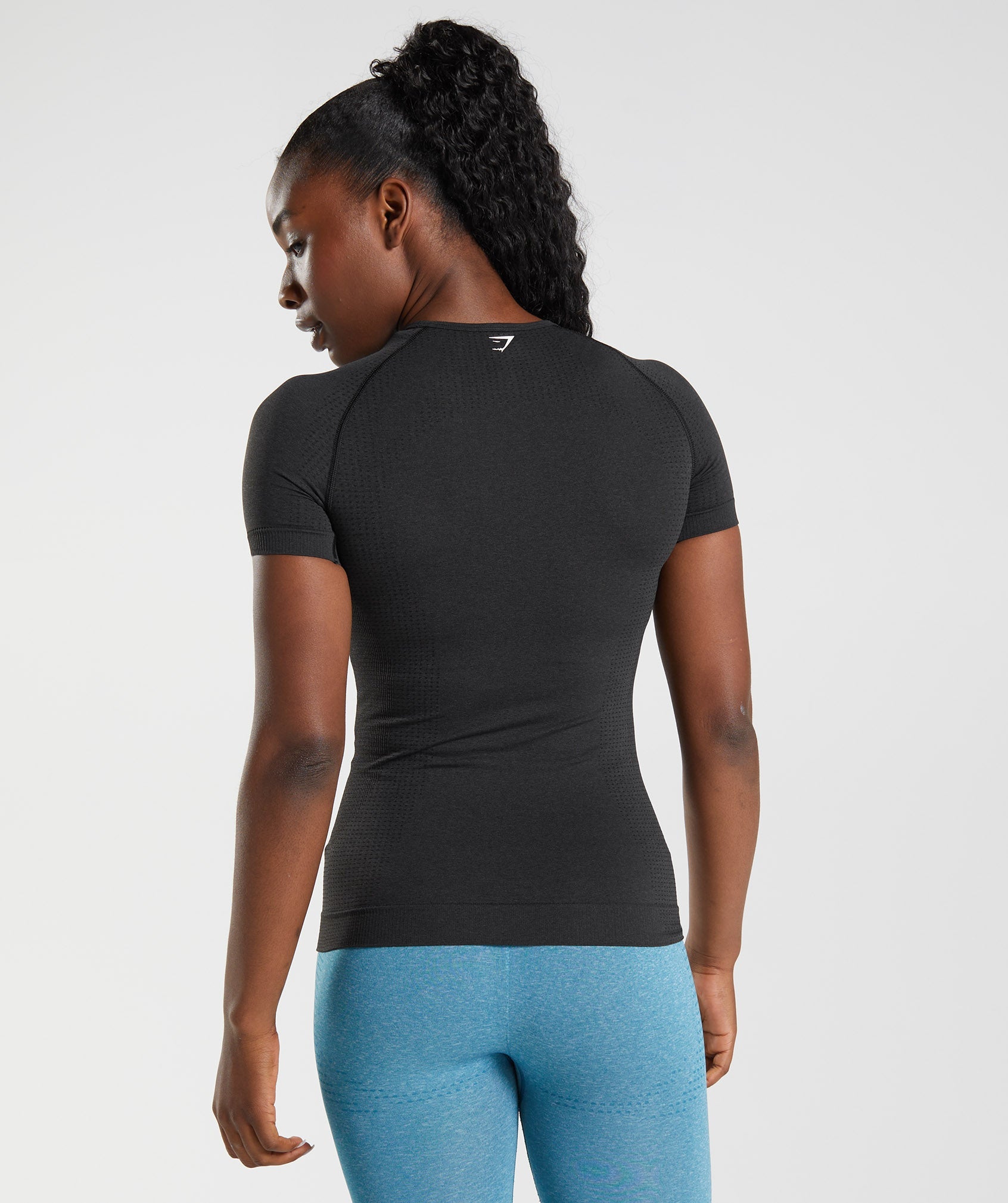 Camiseta Gymshark Vital Seamless 2.0 Mujer Negras | 2709835-CH