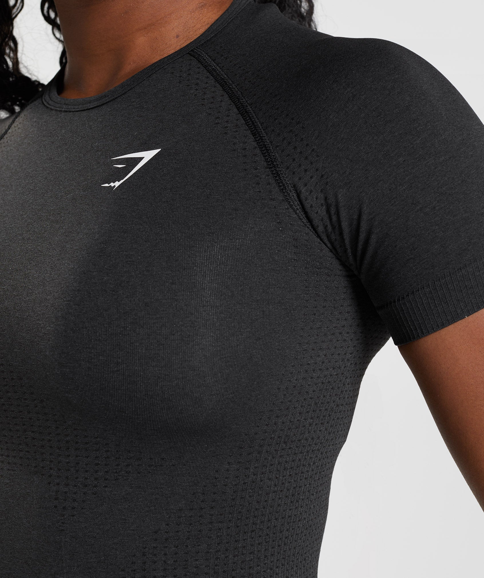 Camiseta Gymshark Vital Seamless 2.0 Mujer Negras | 2709835-CH