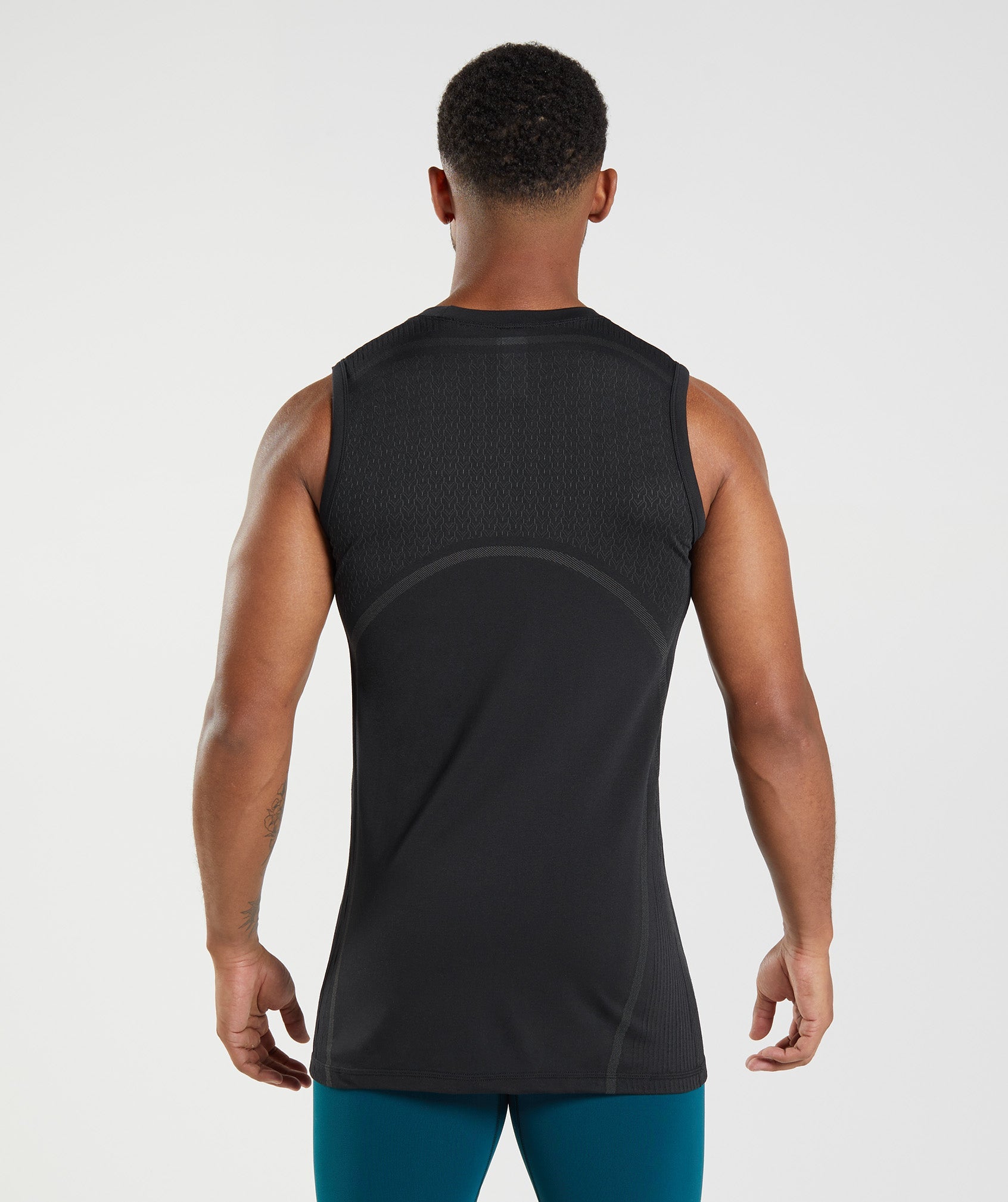 Camiseta Tirantes Gymshark 315 Seamless Hombre Negras | 6047298-BE