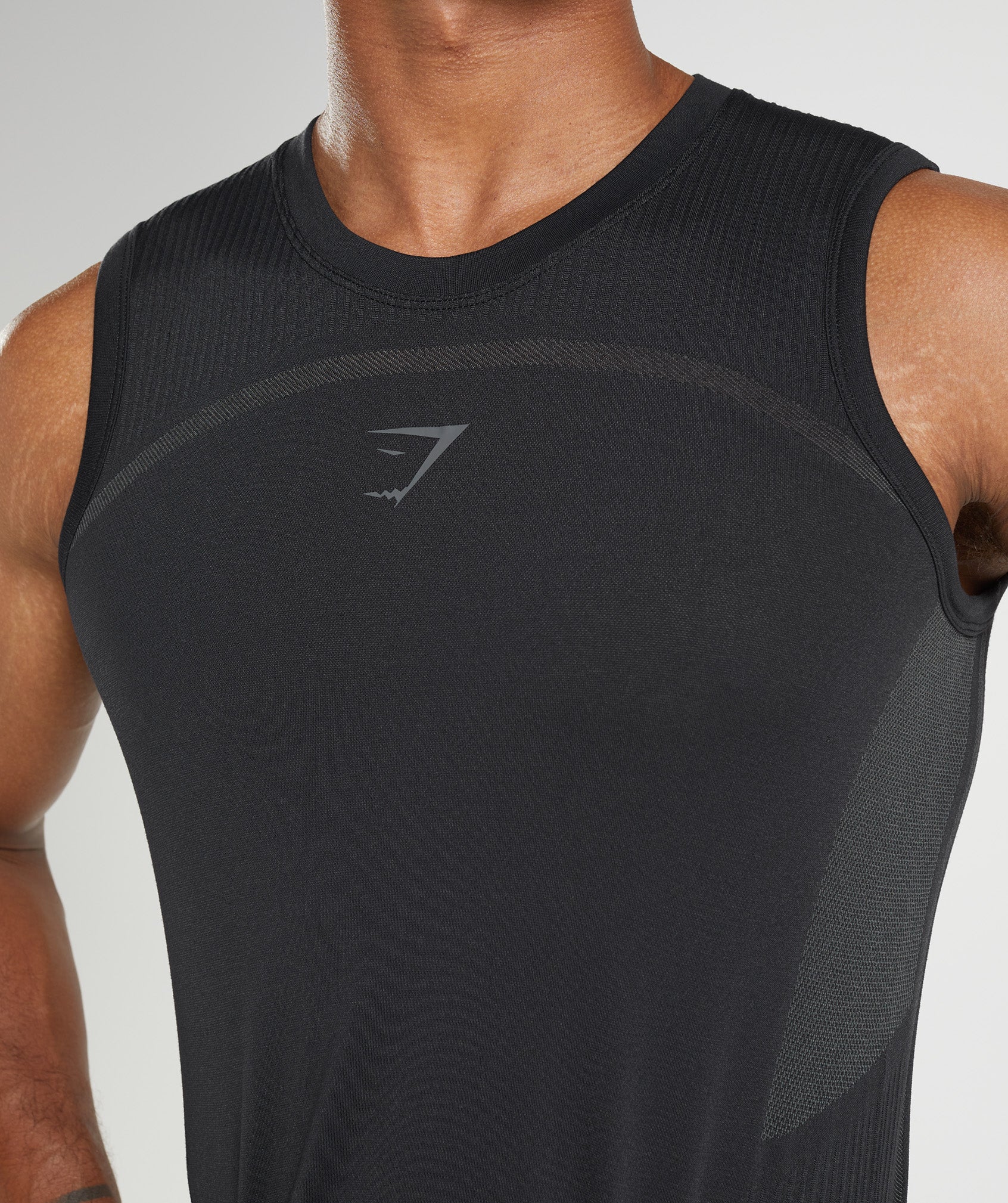 Camiseta Tirantes Gymshark 315 Seamless Hombre Negras | 6047298-BE