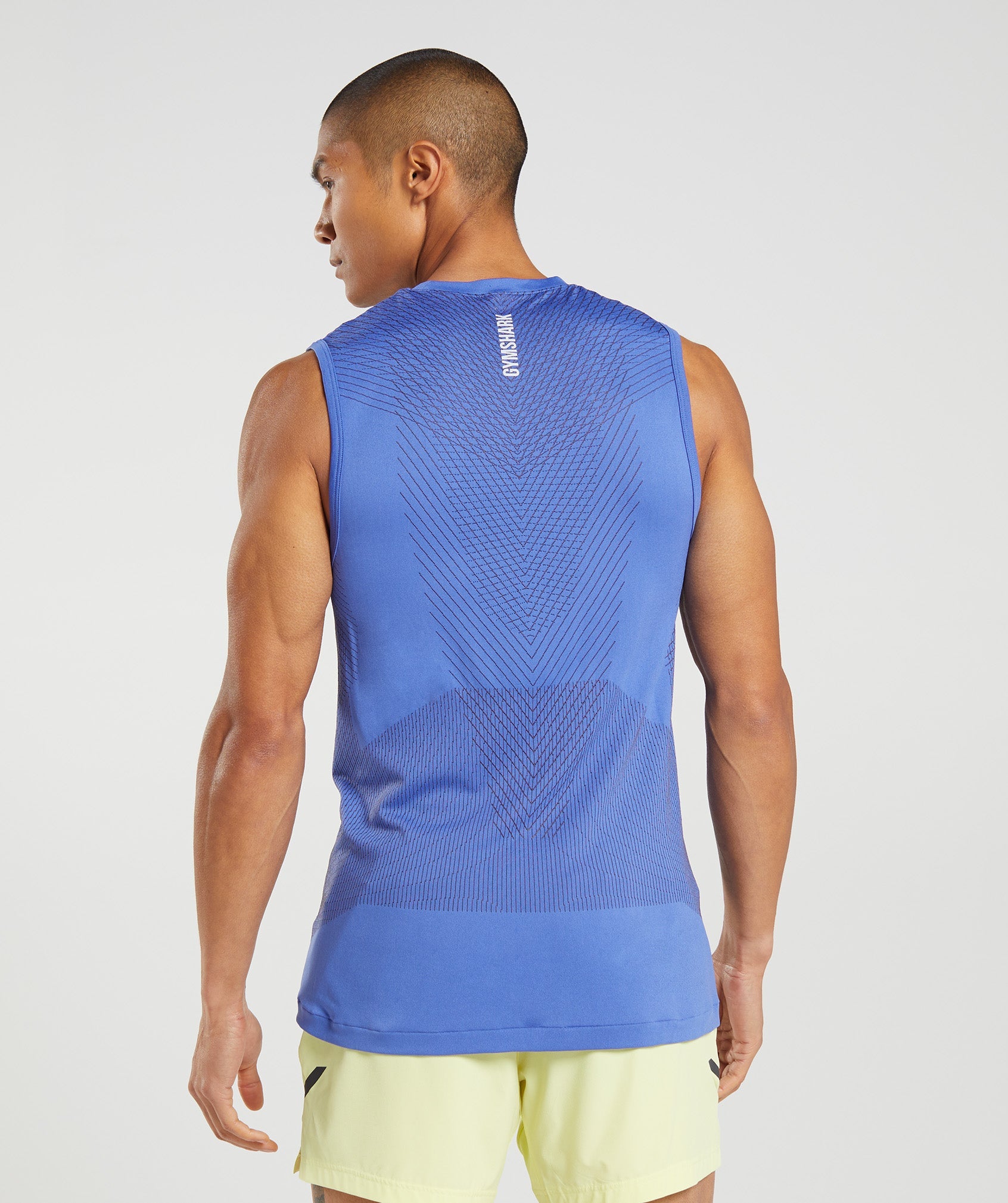 Camiseta Tirantes Gymshark Apex Seamless Hombre Azules | 0789321-VU