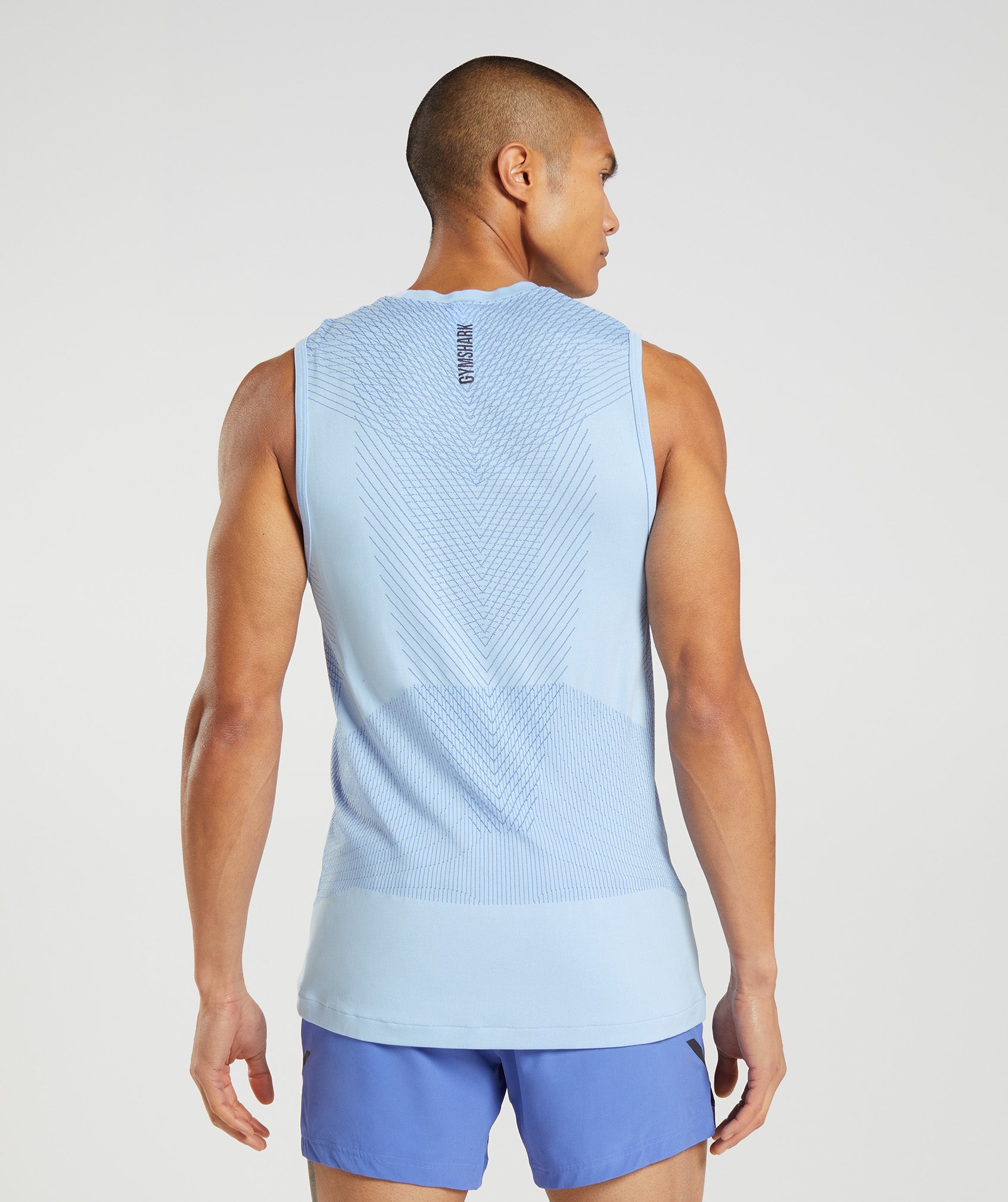 Camiseta Tirantes Gymshark Apex Seamless Hombre Azules | 2786501-ZN