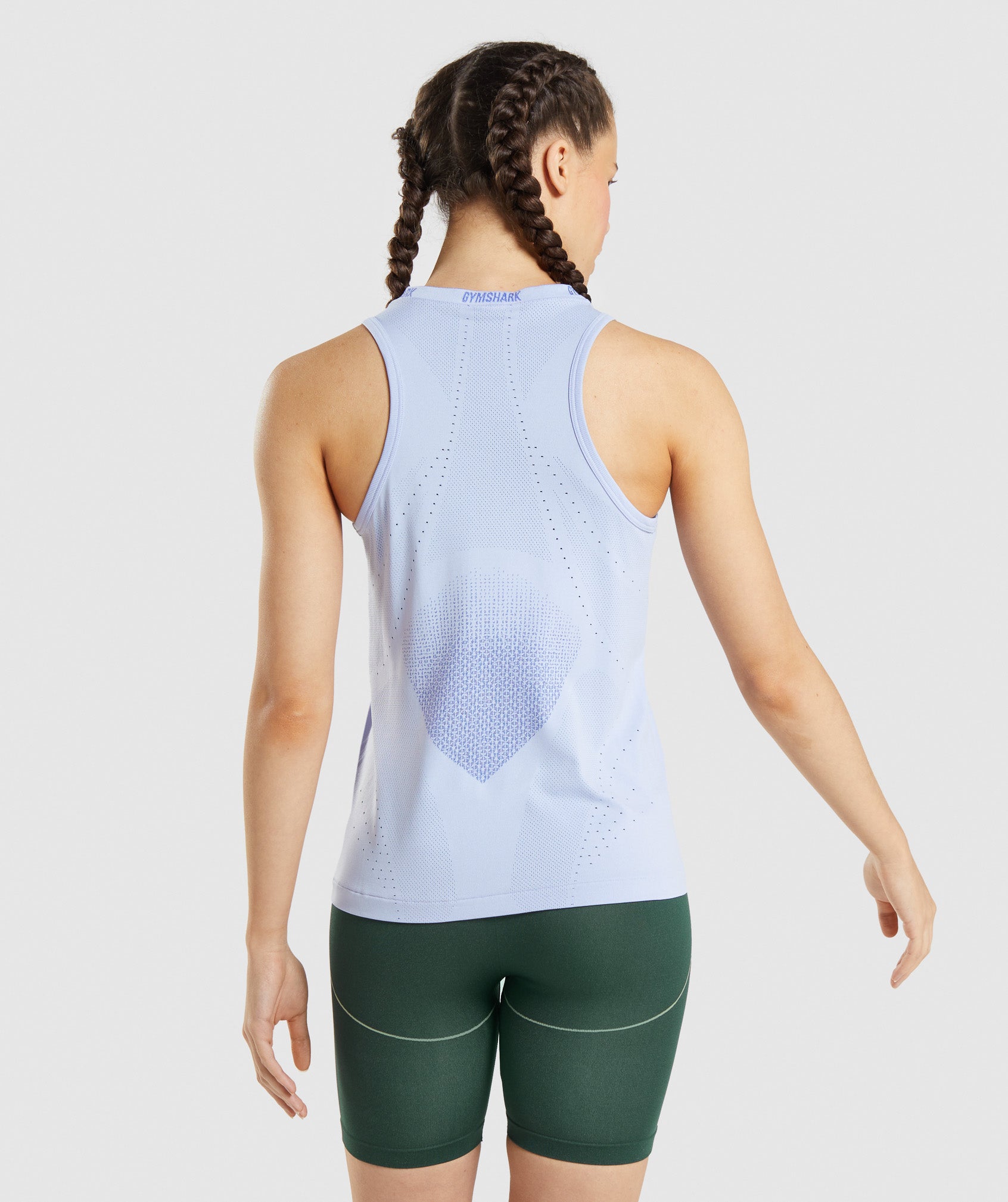 Camiseta Tirantes Gymshark Apex Seamless Mujer Azules | 3170682-LW