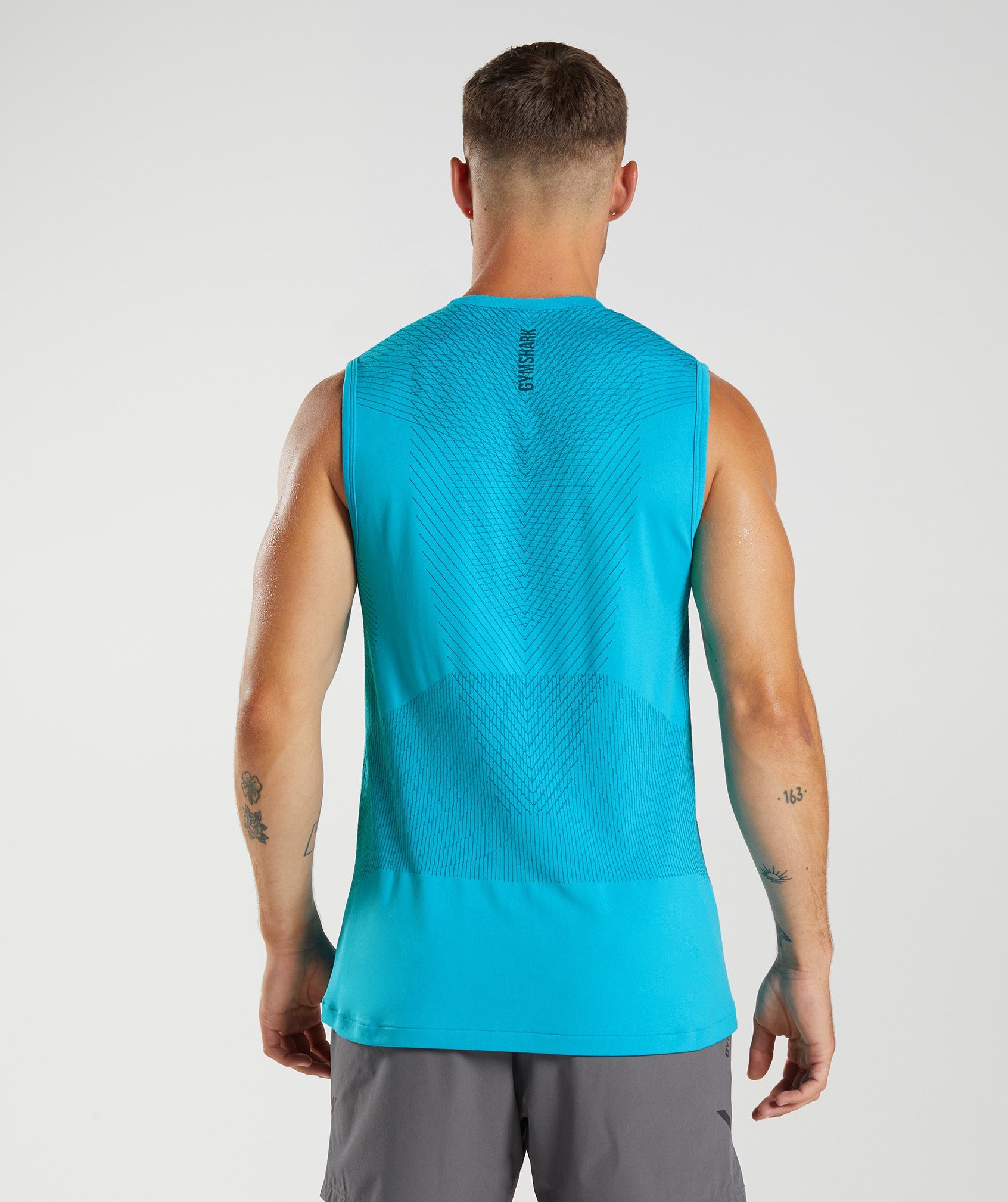 Camiseta Tirantes Gymshark Apex Seamless Hombre Azules | 8173925-HP