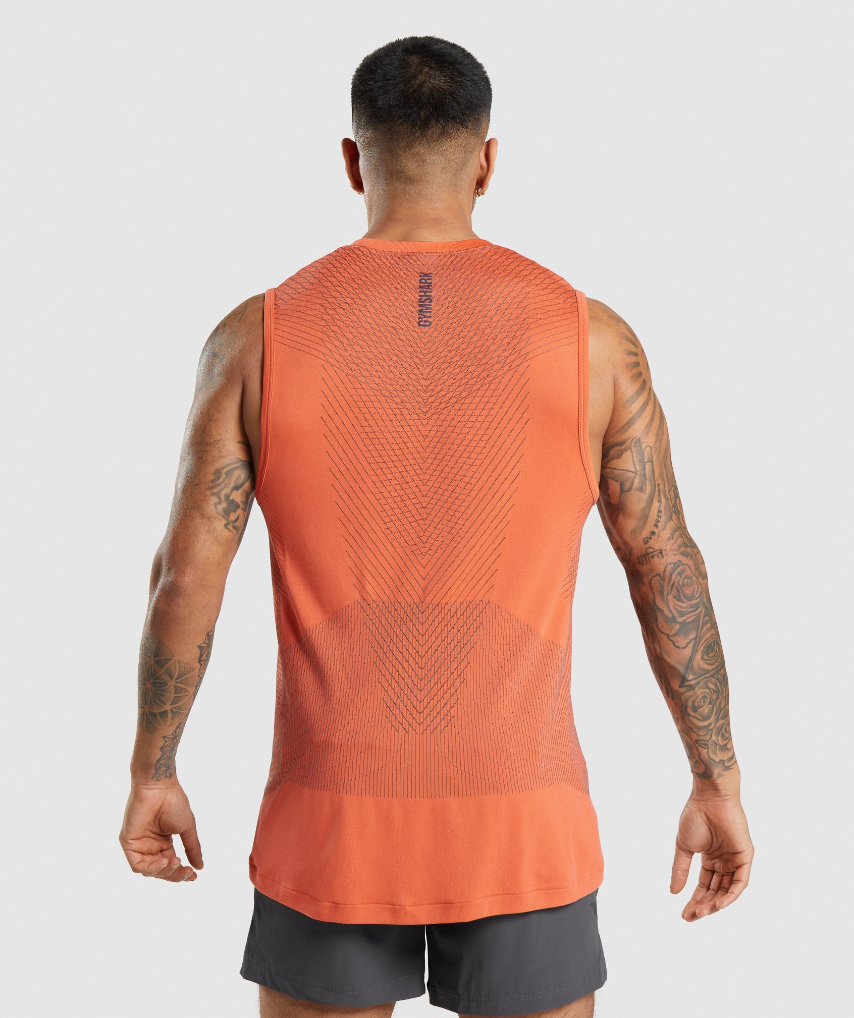 Camiseta Tirantes Gymshark Apex Seamless Hombre Naranjas | 9107352-FB