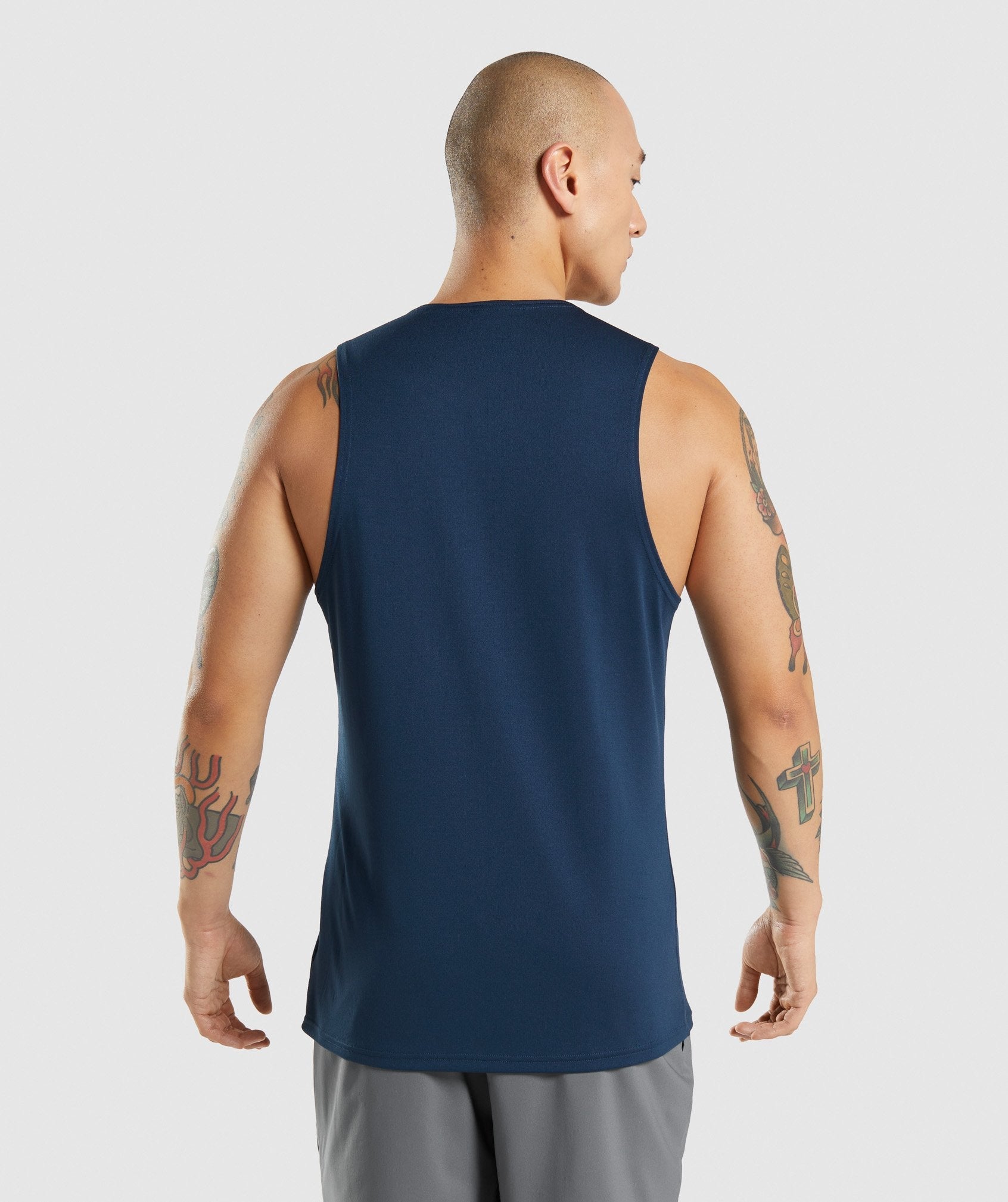 Camiseta Tirantes Gymshark Arrival Hombre Azul Marino | 0361549-XC