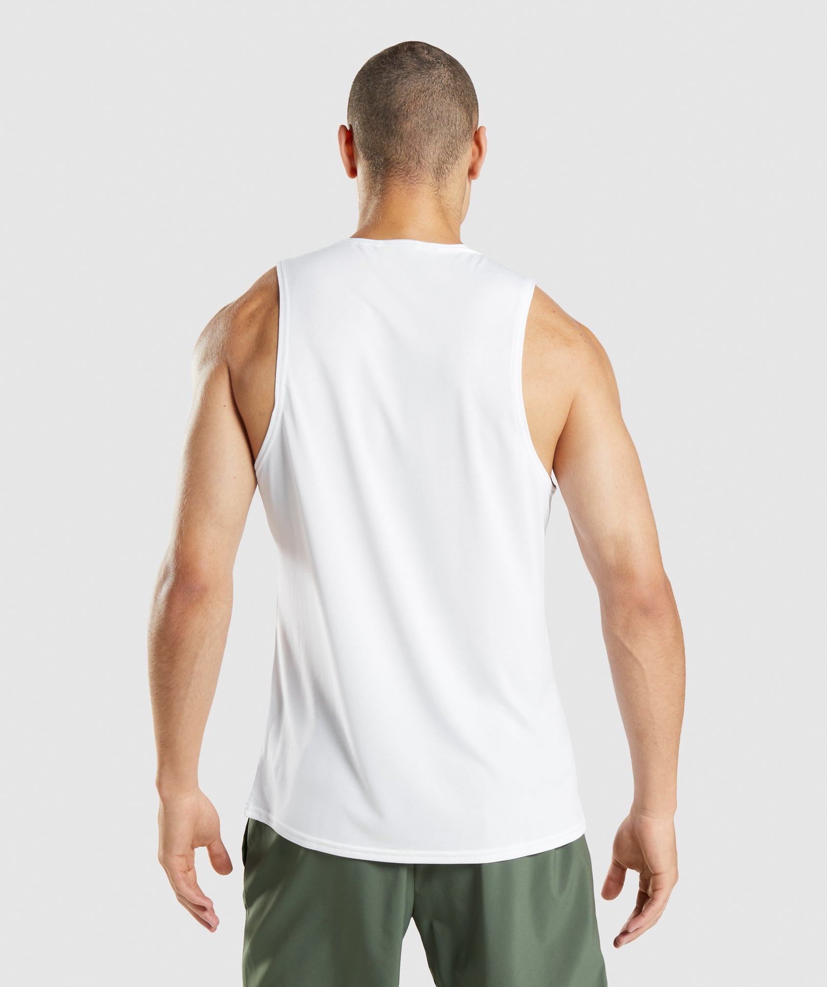 Camiseta Tirantes Gymshark Arrival Hombre Blancas | 3741825-ML