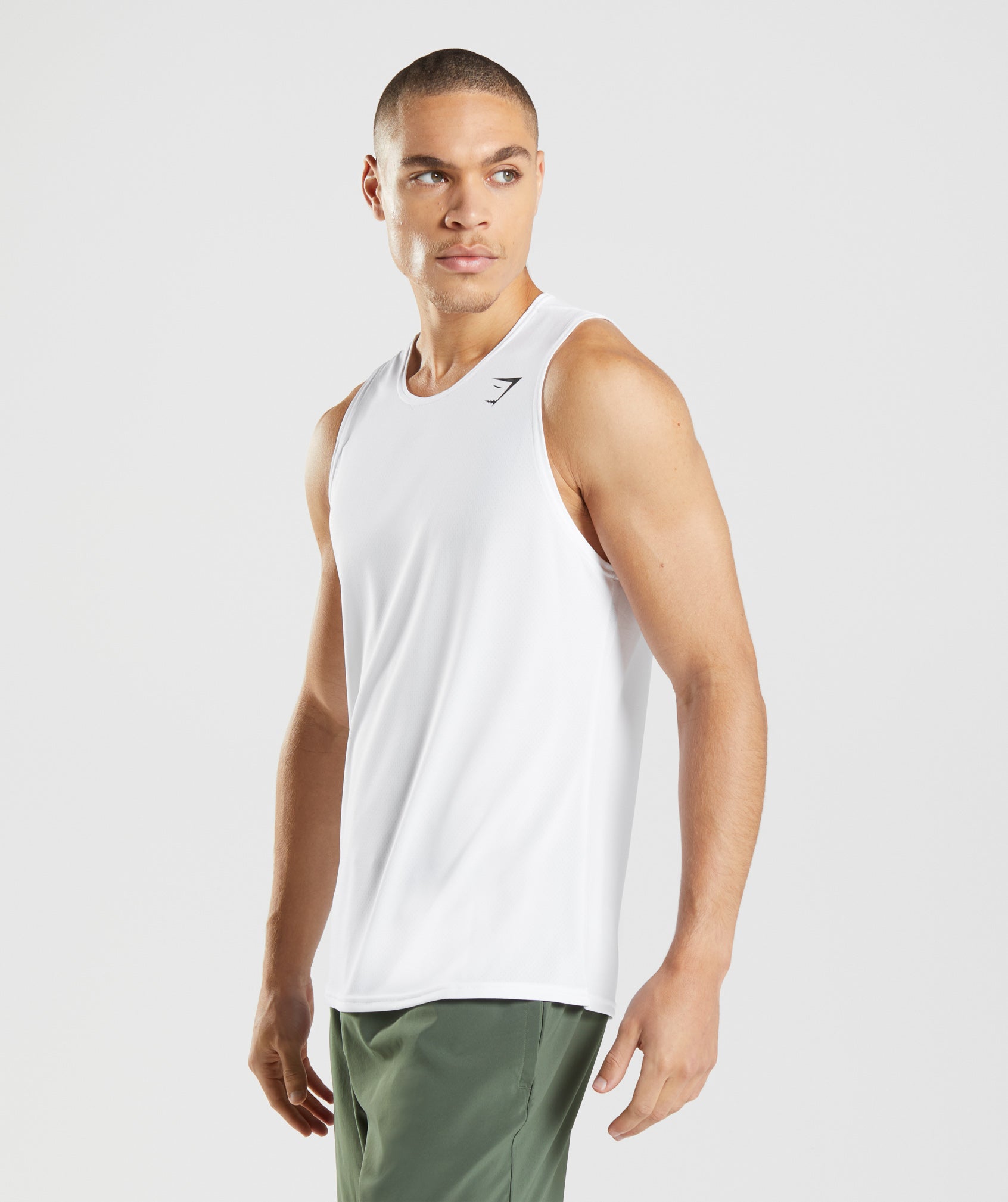 Camiseta Tirantes Gymshark Arrival Hombre Blancas | 3741825-ML