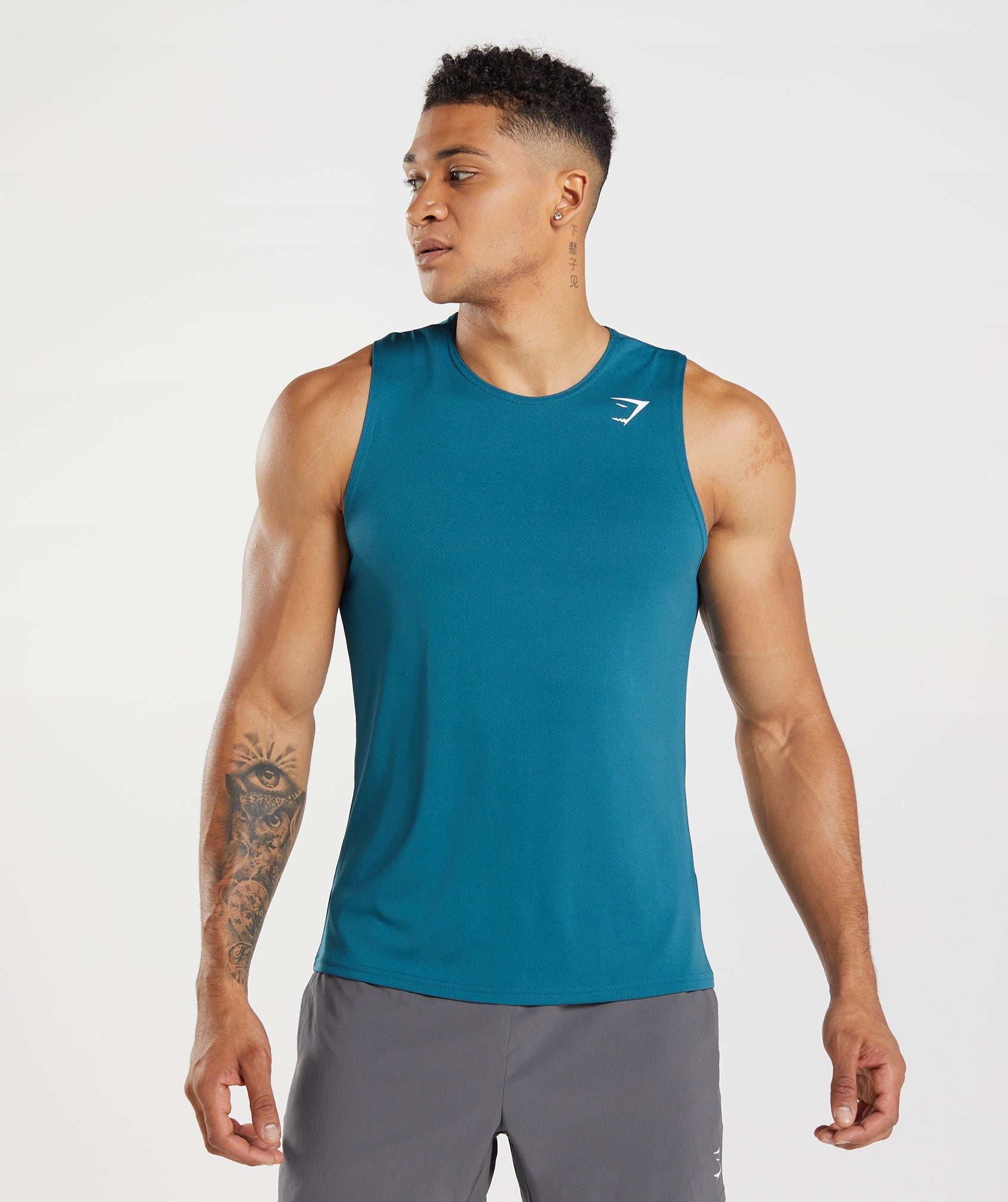 Camiseta Tirantes Gymshark Arrival Hombre Azules | 4297568-QF